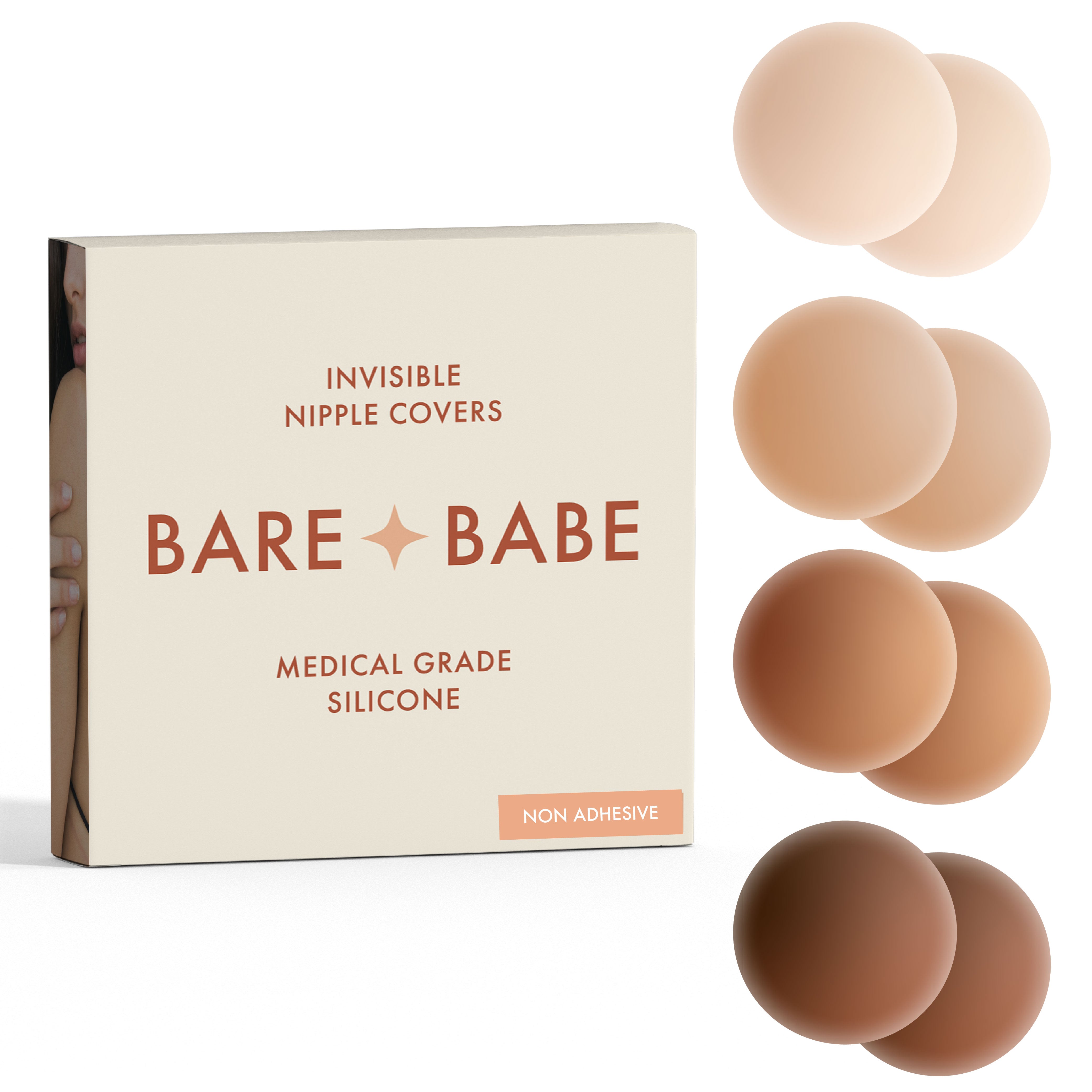 Non-Adhesive Nipple Covers by Bare Babe