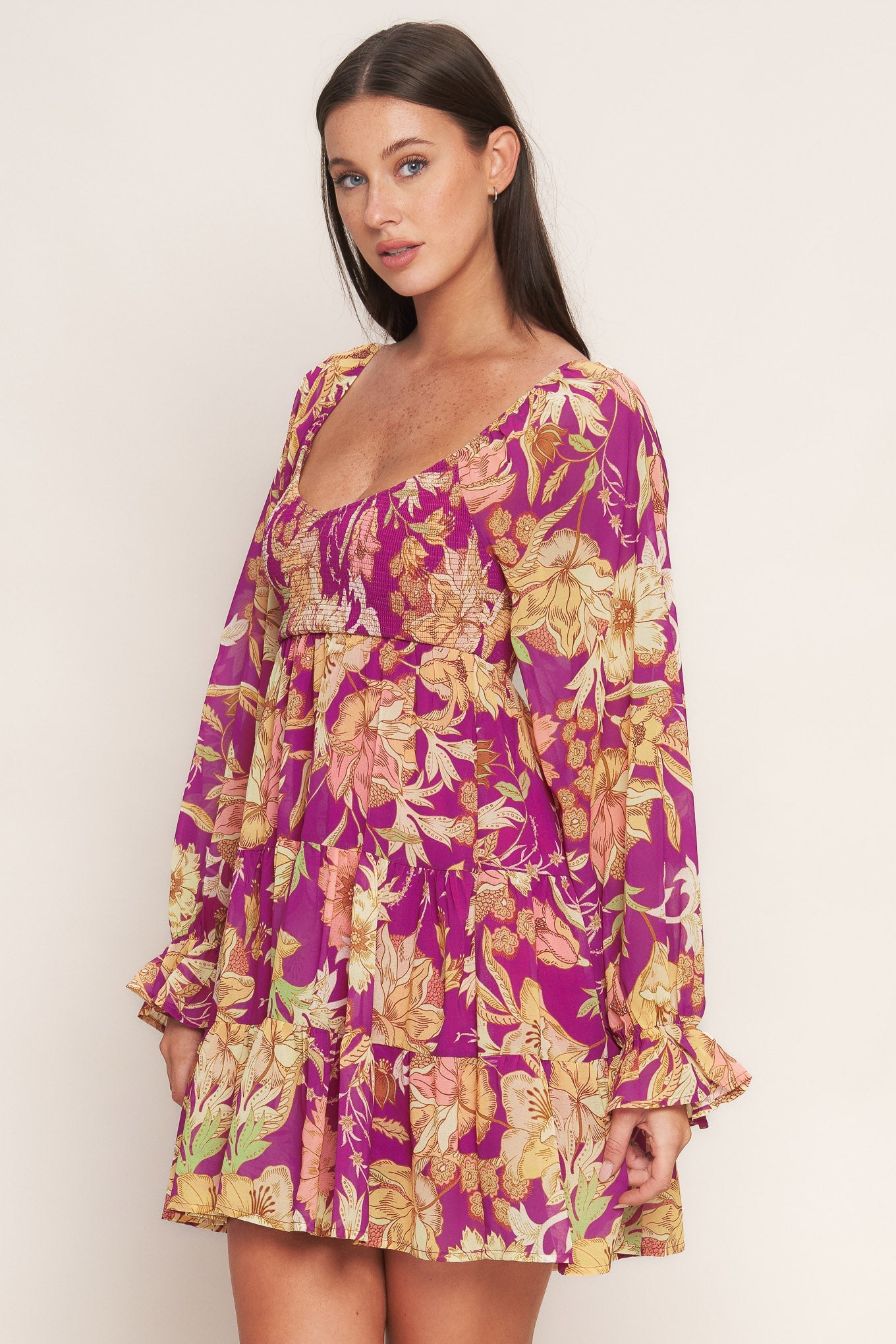 KEEPER OF MY HEART WOVEN MINI DRESS