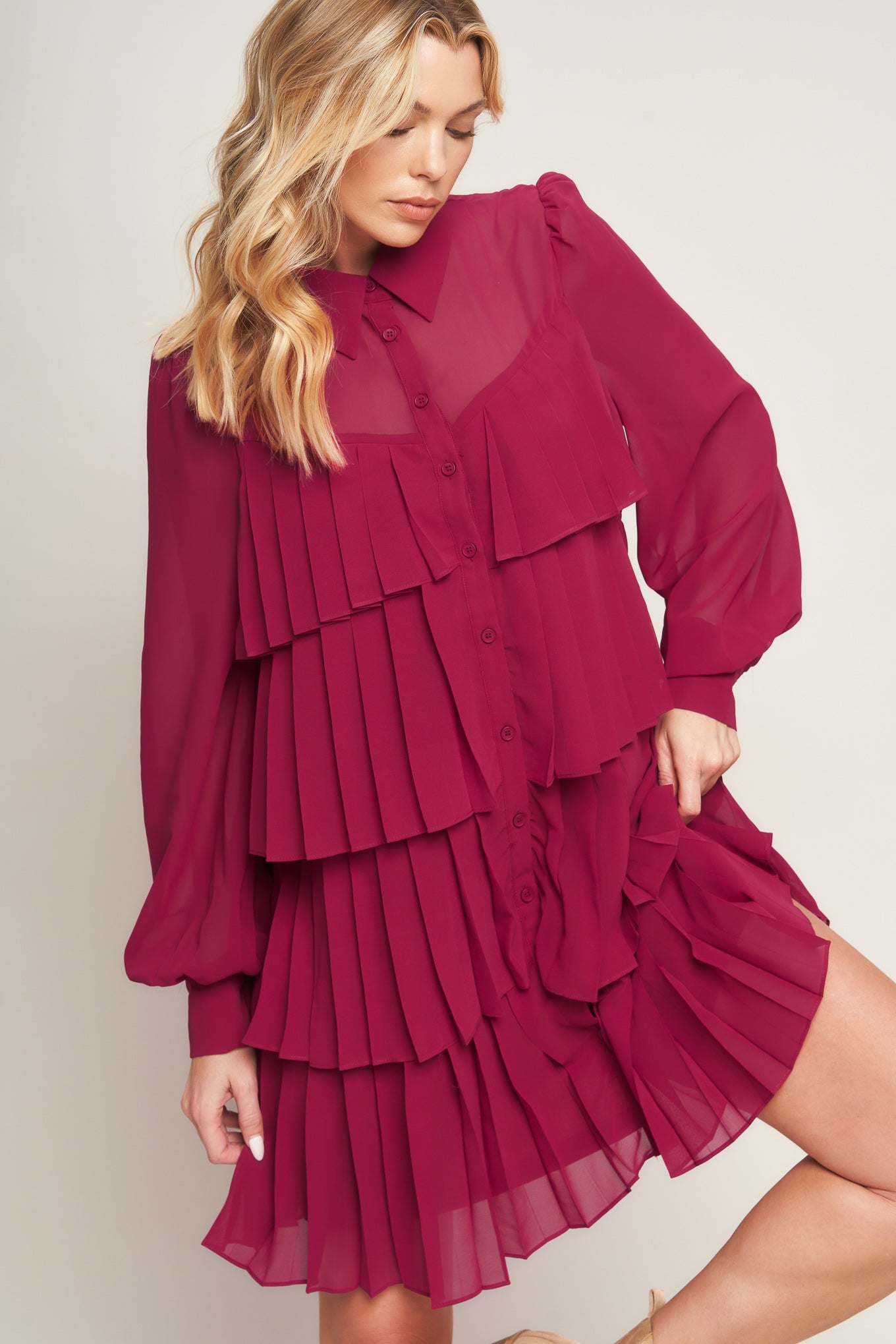 AN ABSOLUTE TREASURE WOVEN MINI DRESS