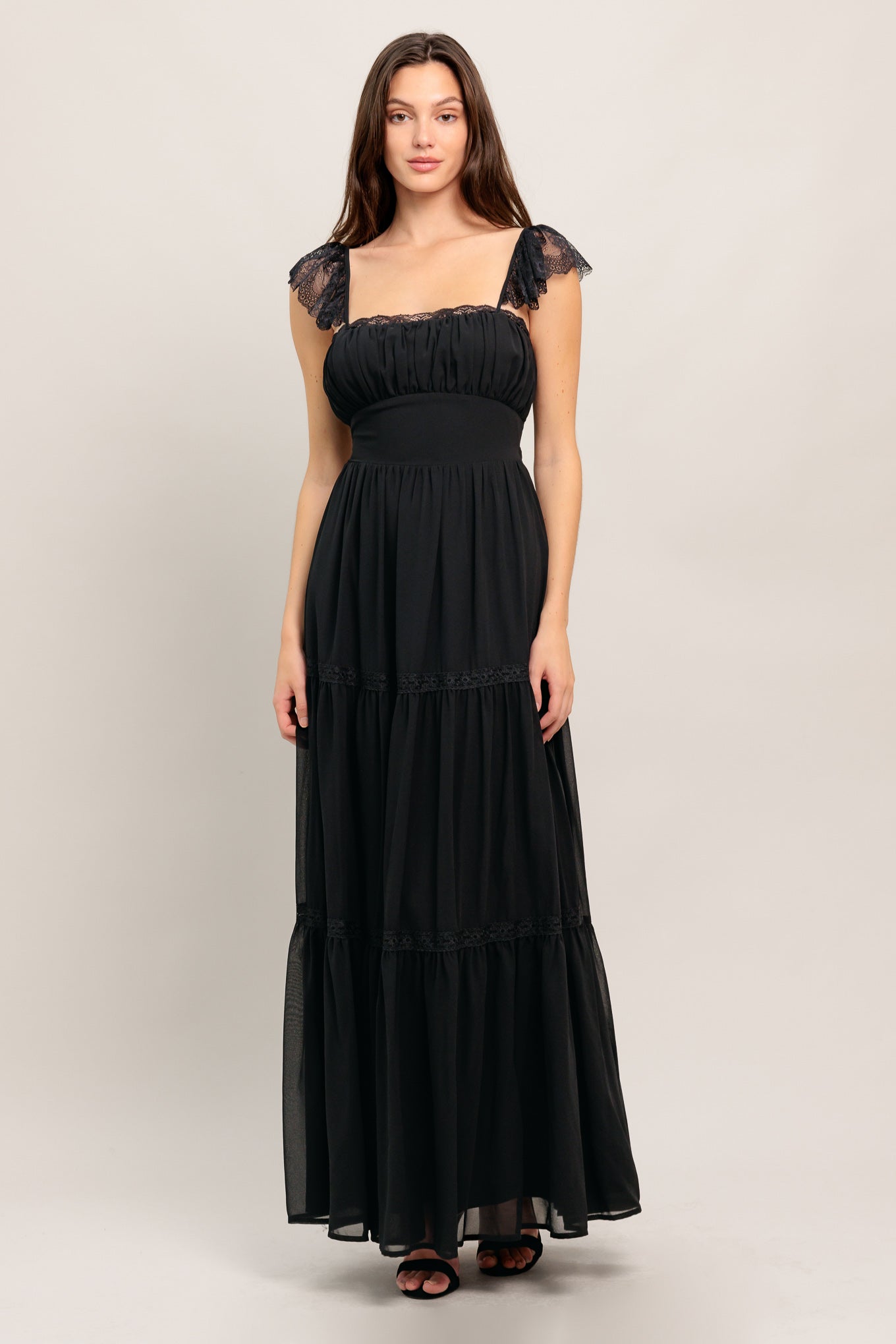 FORGOTTEN ROMANCE WOVEN MAXI DRESS