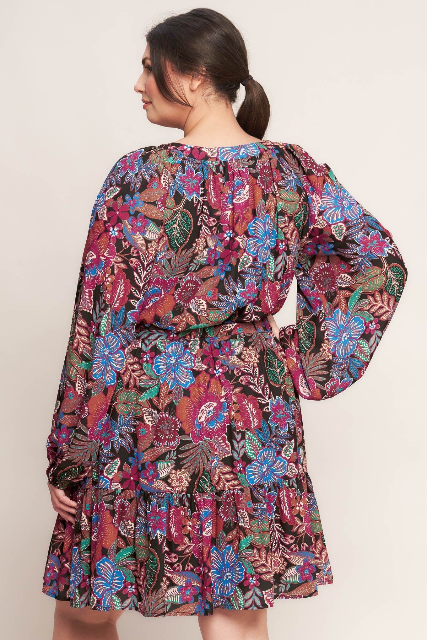 FLORAL BLISS WOVEN MINI DRESS