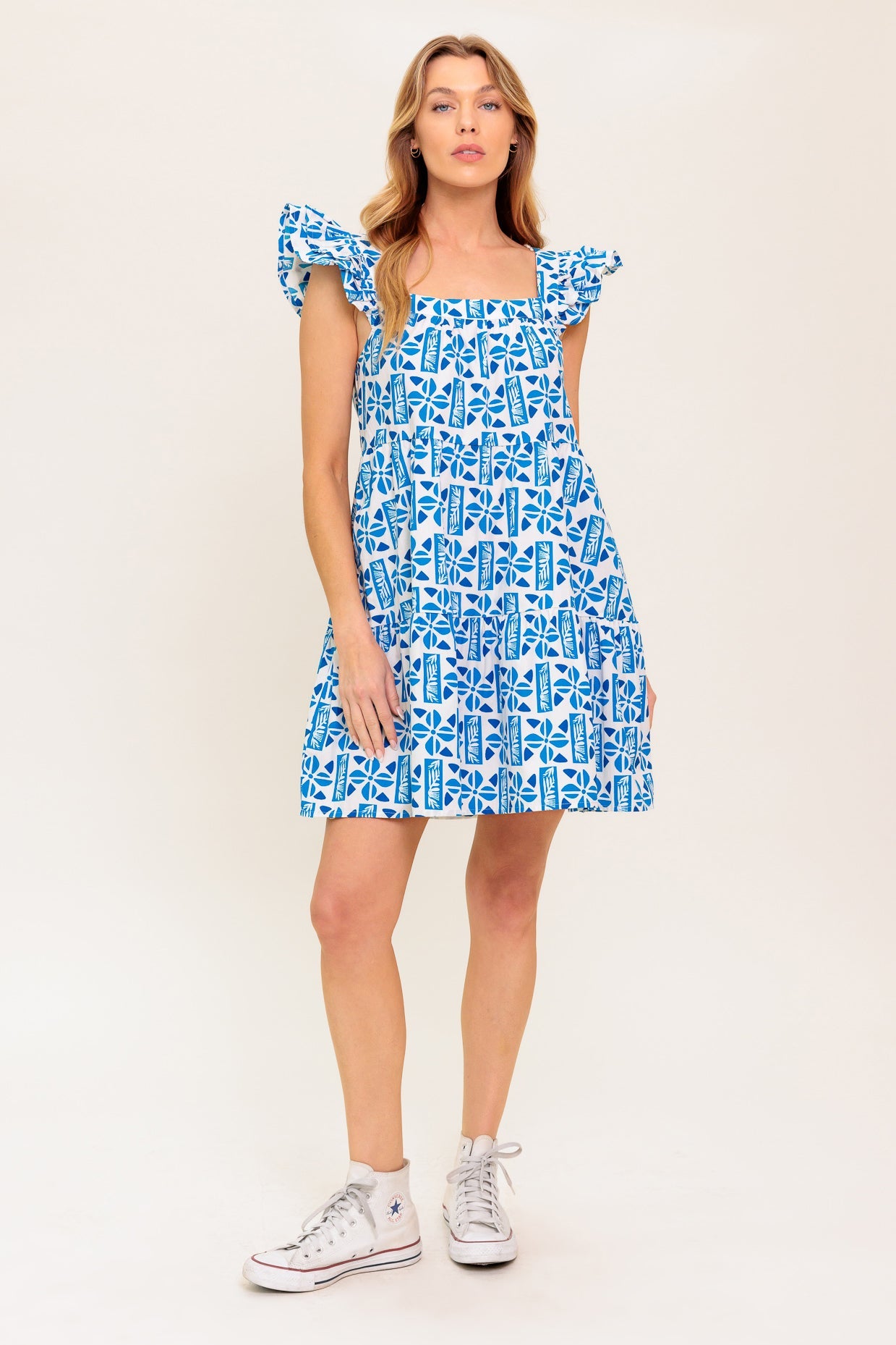 HALF PASS SUNSET WOVEN MINI DRESS