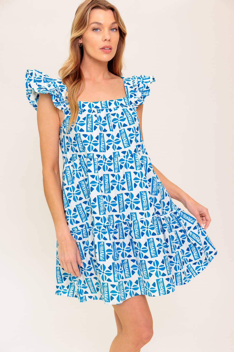 HALF PASS SUNSET WOVEN MINI DRESS