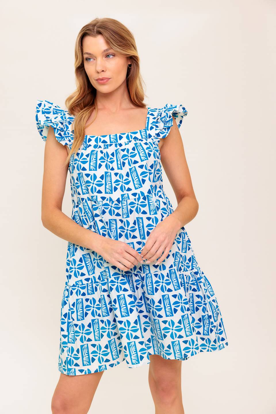 HALF PASS SUNSET WOVEN MINI DRESS