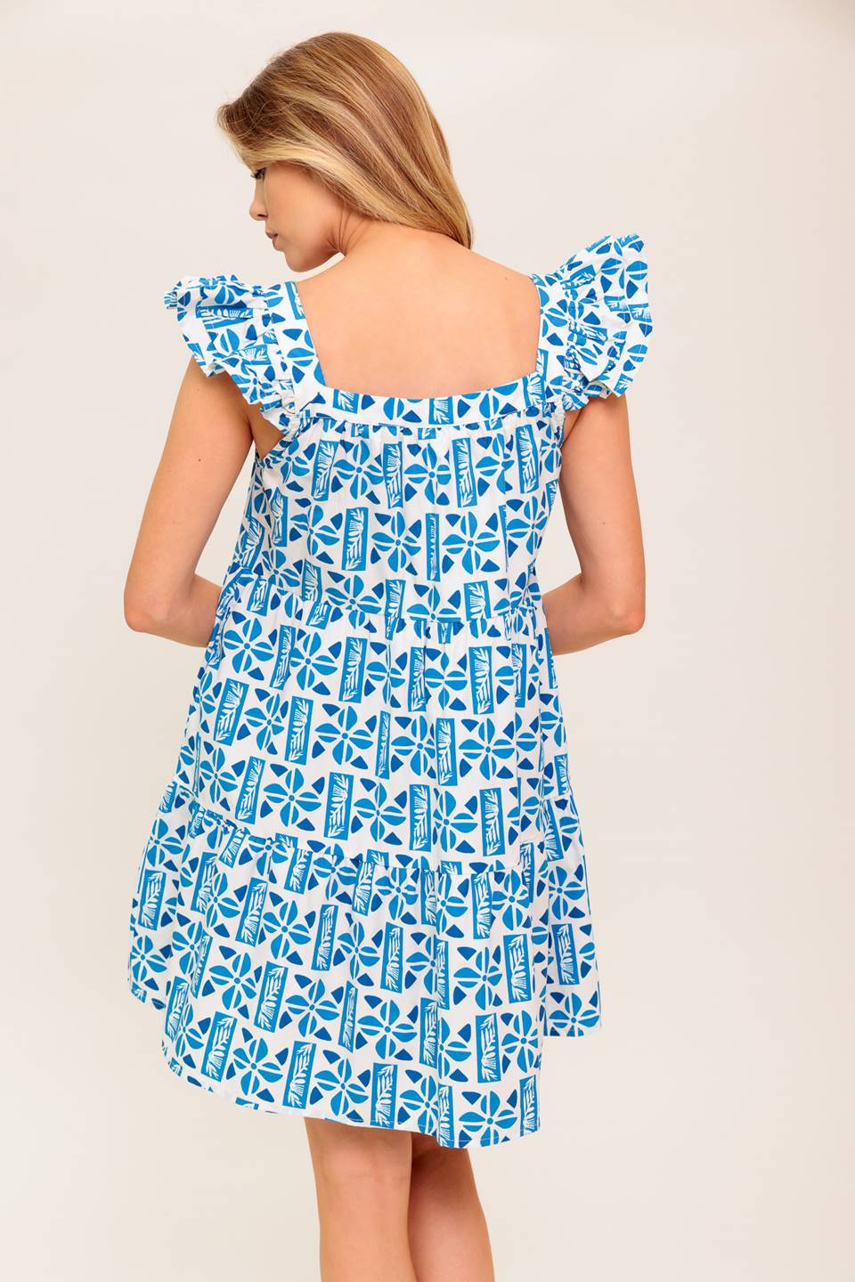 HALF PASS SUNSET WOVEN MINI DRESS