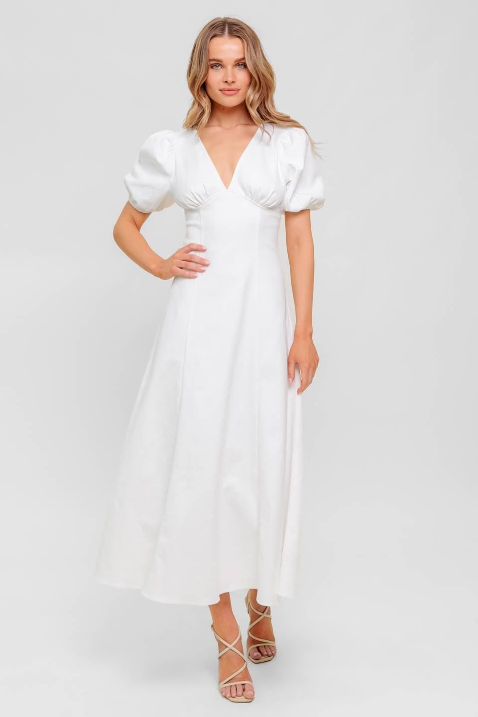 slim fit dress slacks SECRET VINE GLOW WOVEN TWILL MIDI DRESS