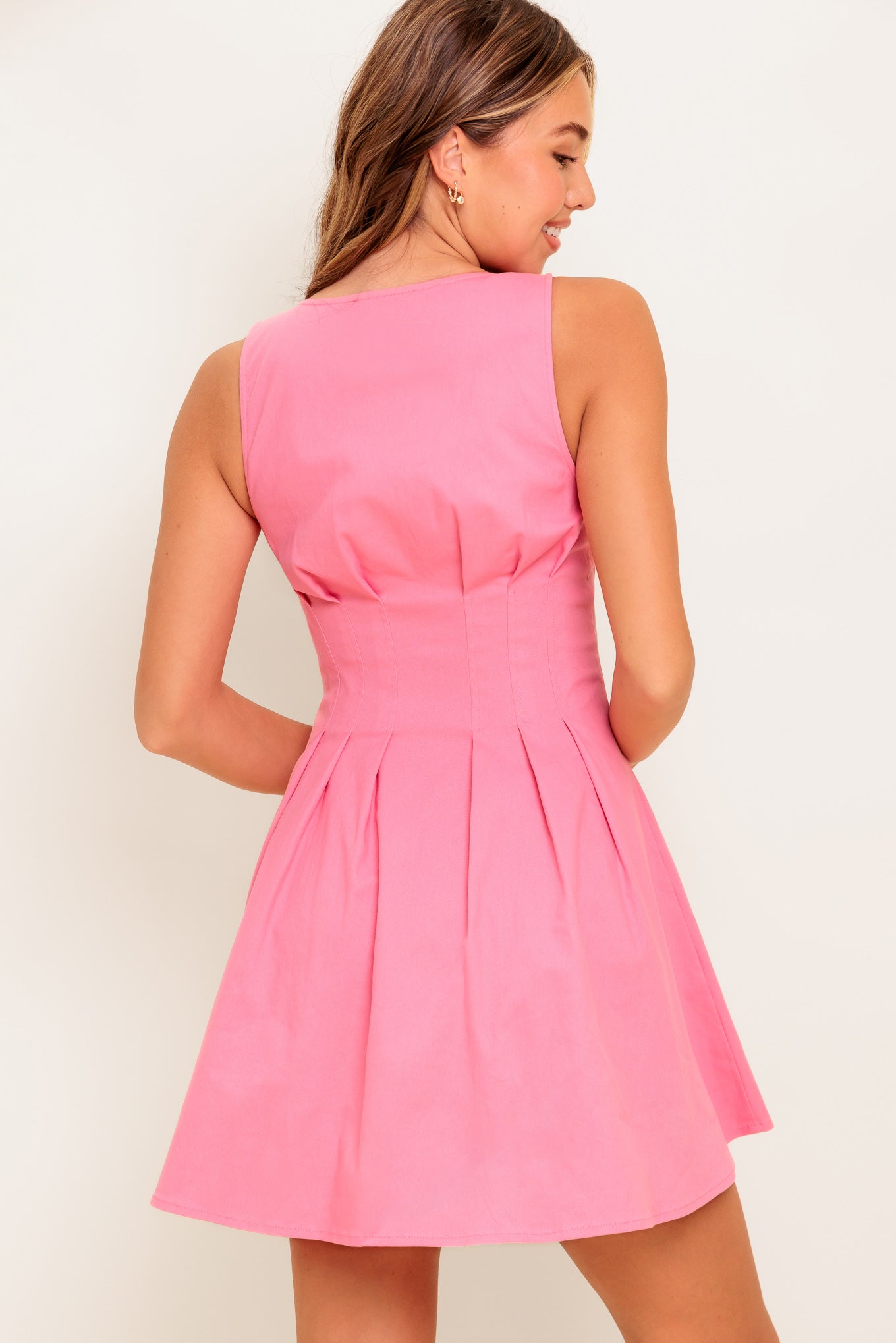 COTTON CANDY DAYS WOVEN MINI DRESS