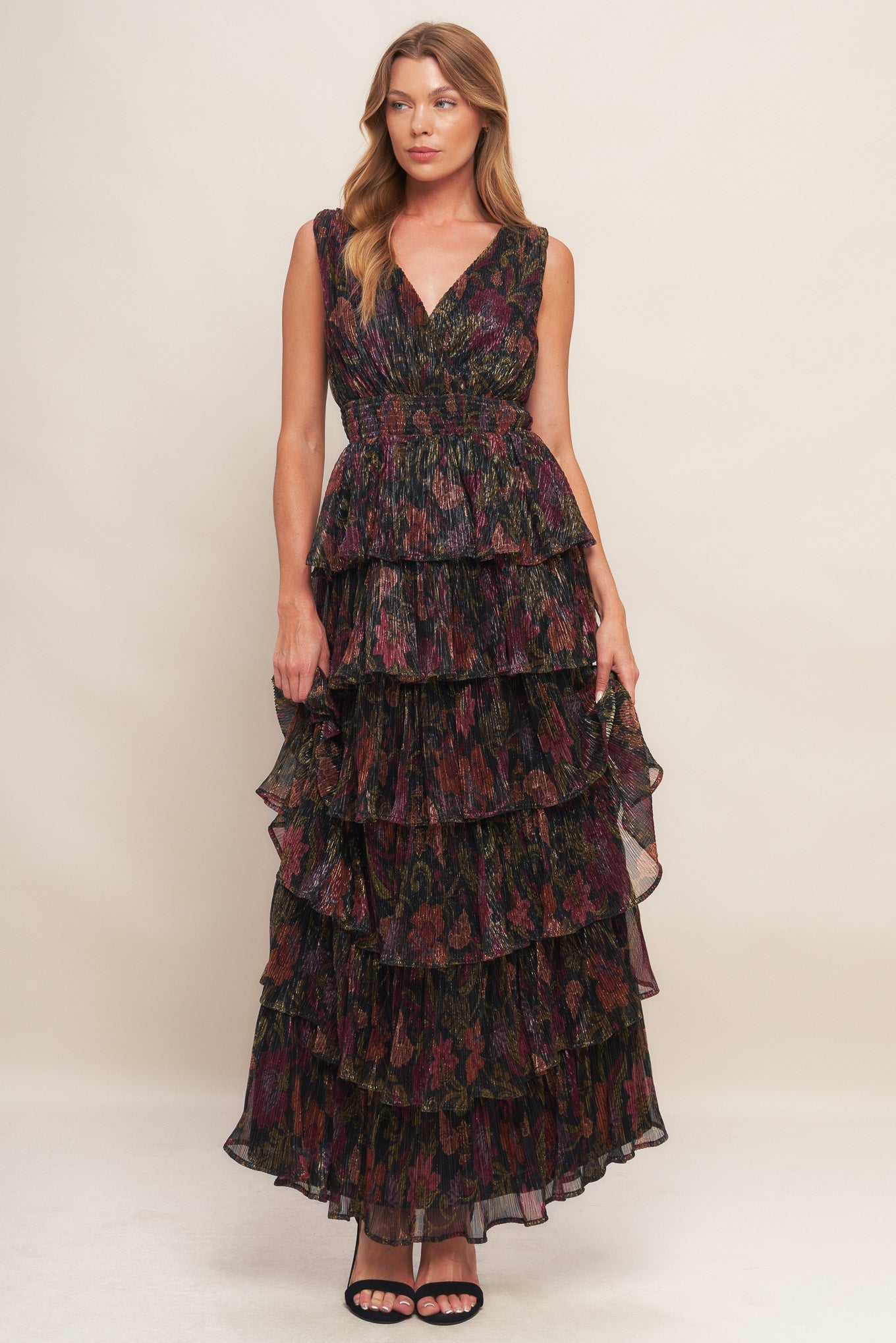 DARK ROMANCE WOVEN MAXI DRESS