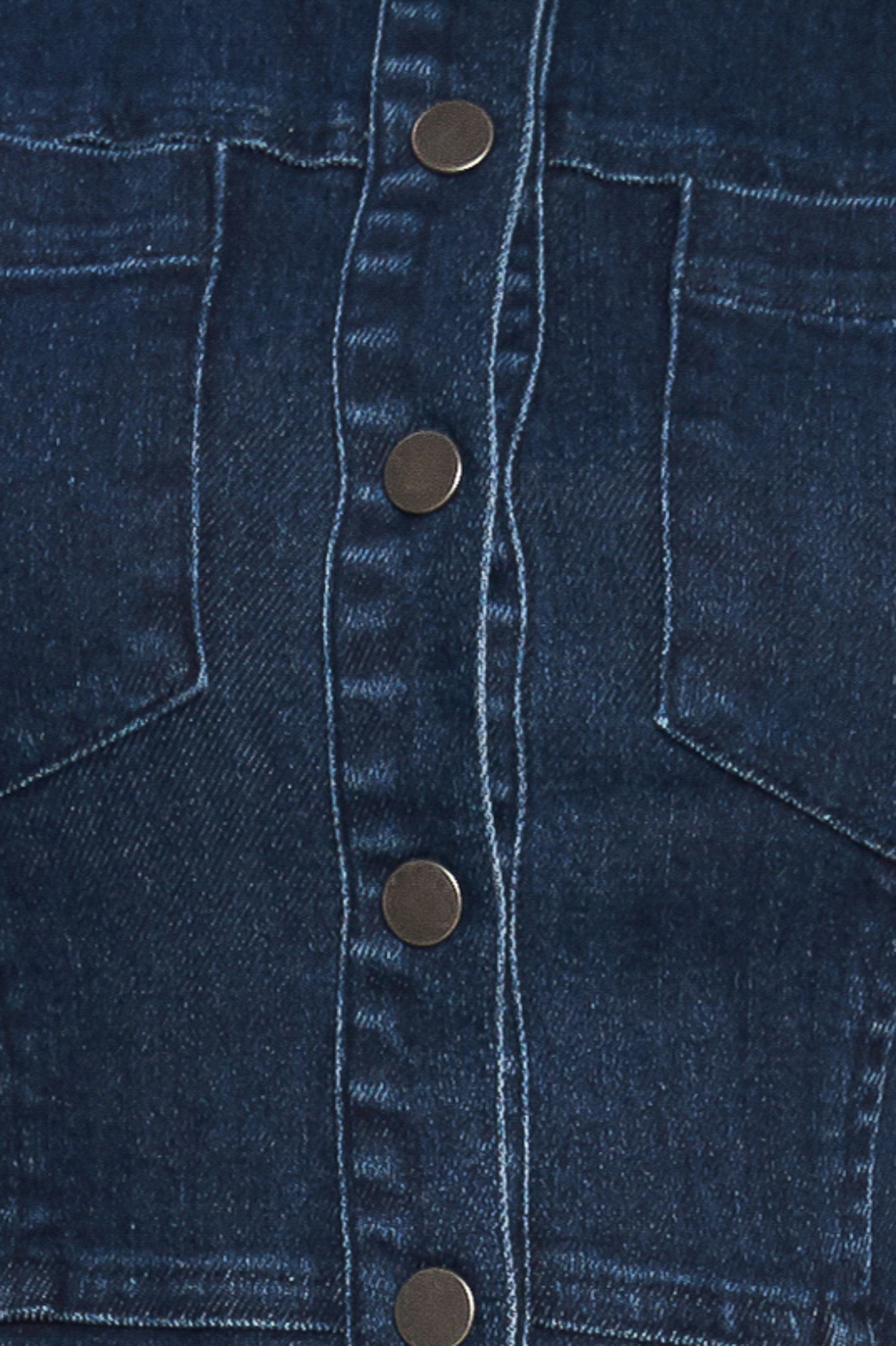 BUILT FORM SILHOUETTE DENIM MINI DRESS