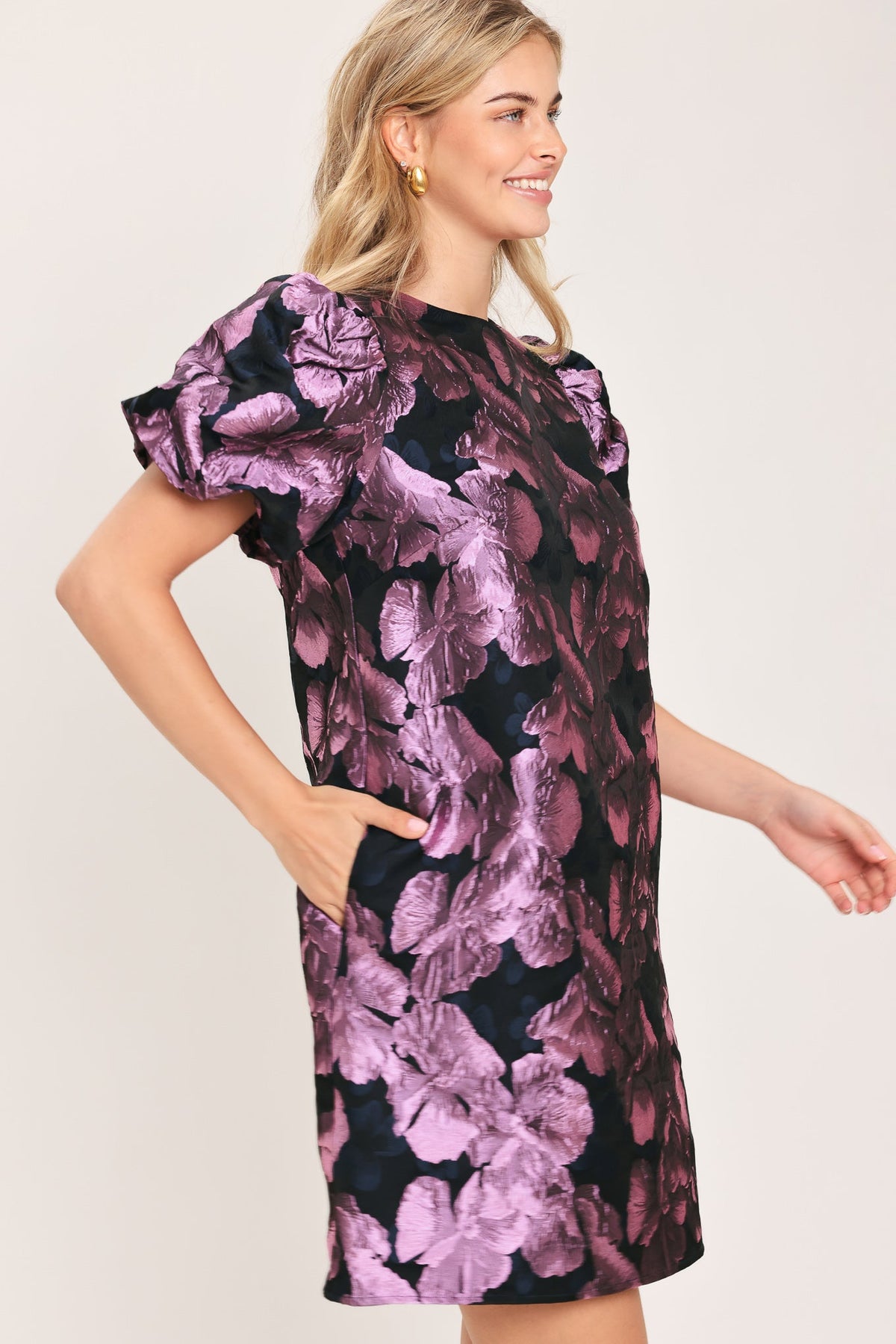 PARTY PERFECT WOVEN MINI DRESS