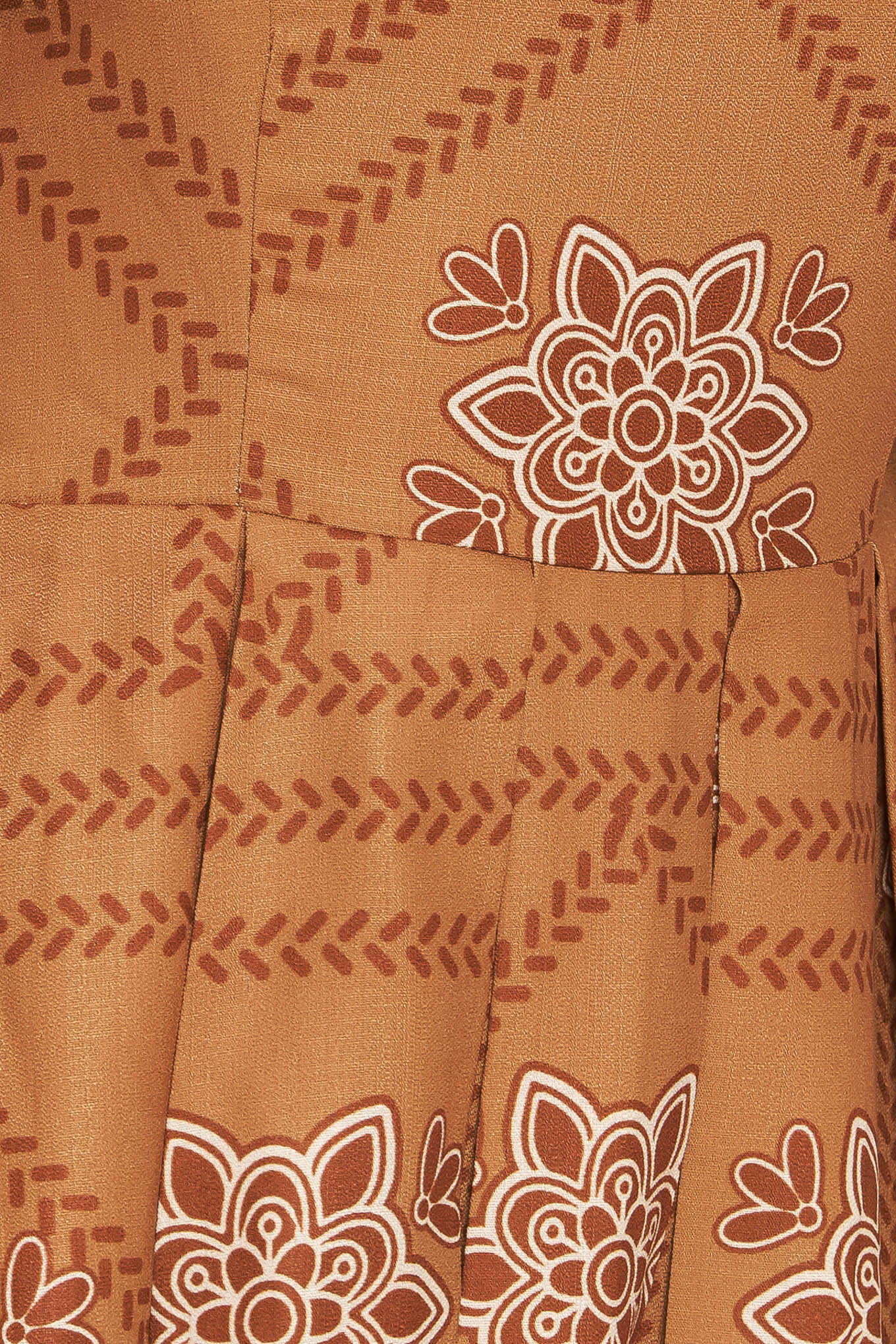 SOUTHWEST SQUARES WOVEN MIDI DRESS