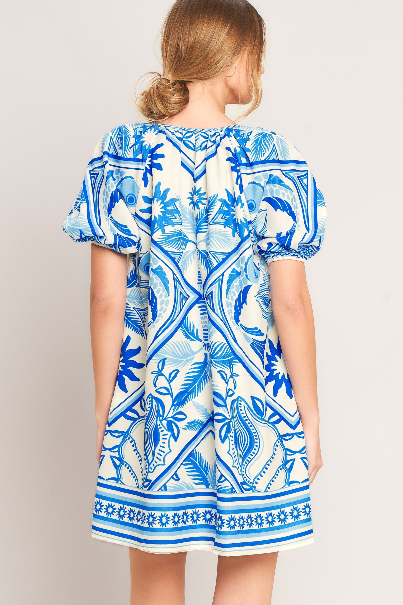 BLUE LAGOON RESORT WOVEN MINI DRESS