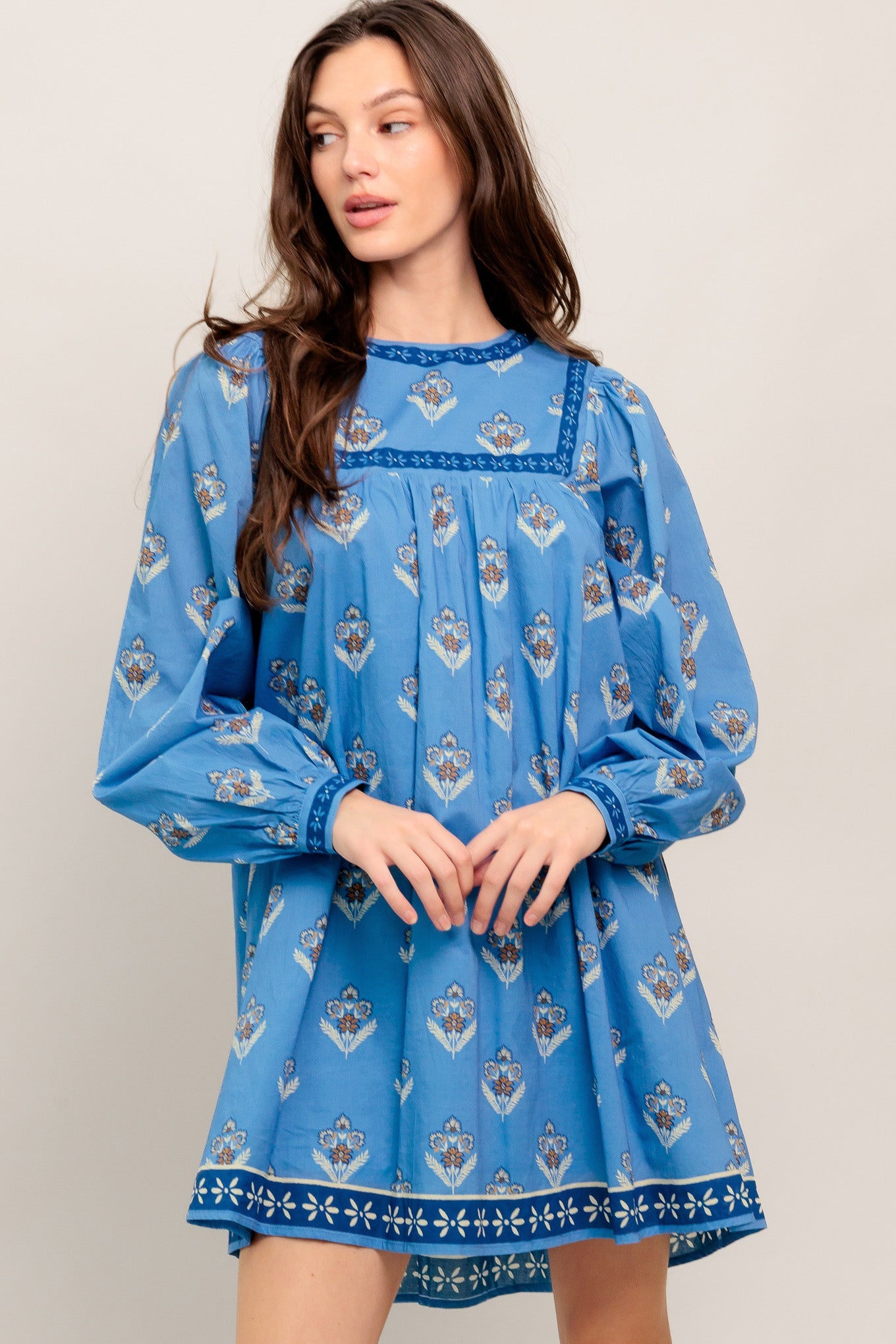 EFFORTLESSLY YOURS WOVEN MINI DRESS