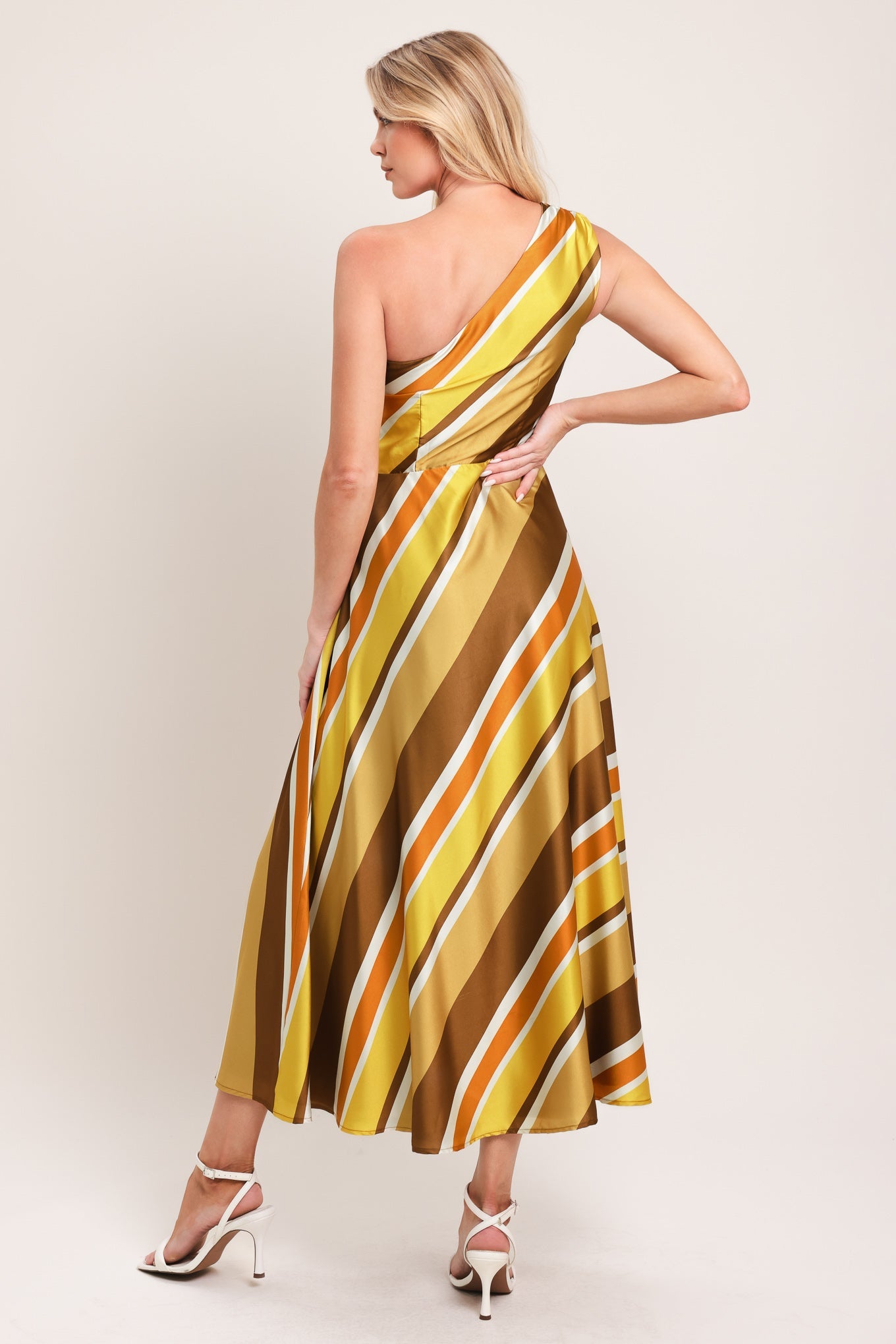 SOFT SUNSHINE WOVEN MIDI DRESS
