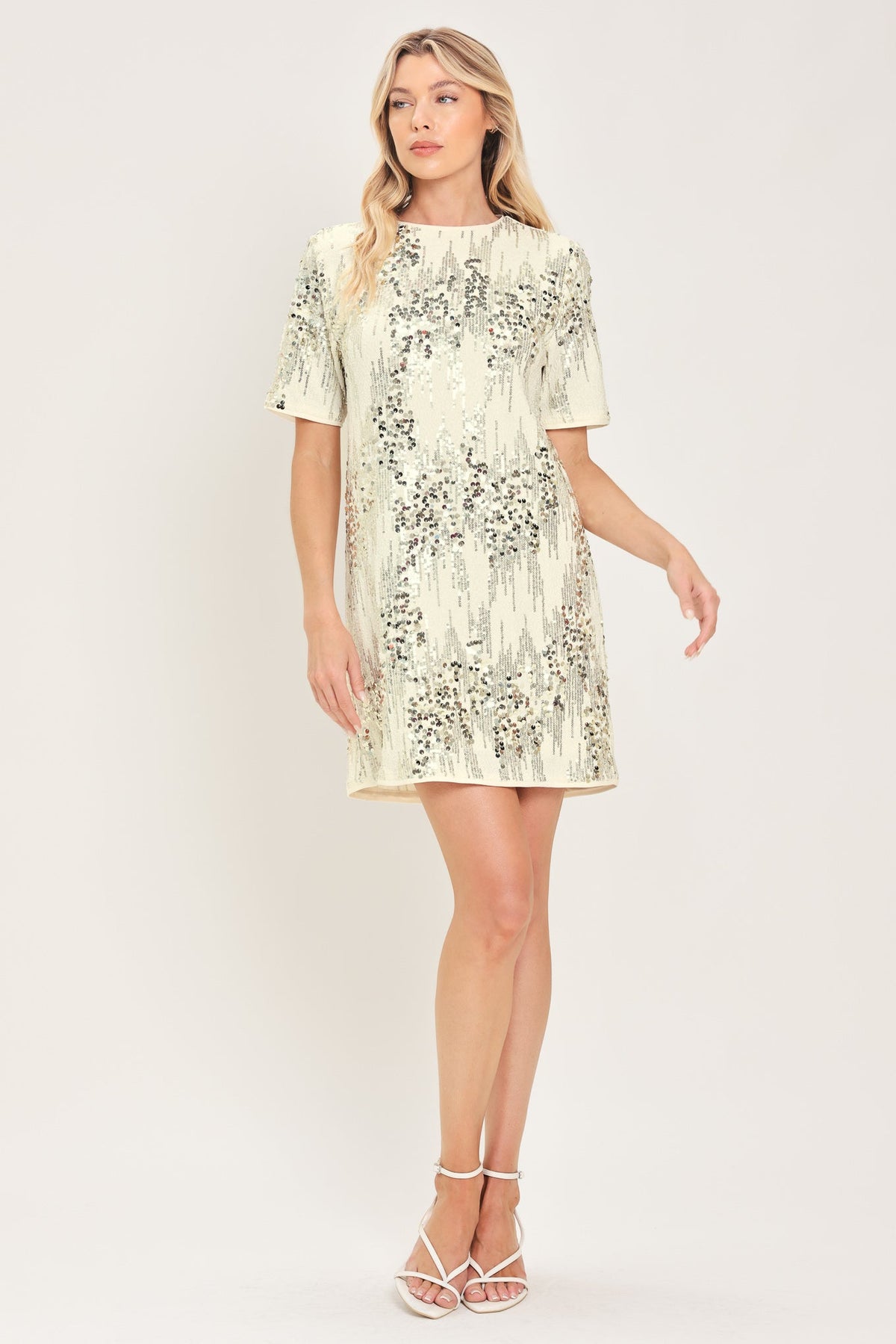 NOIR & IVORY BLACK/CREAM STATEMENT DRESS