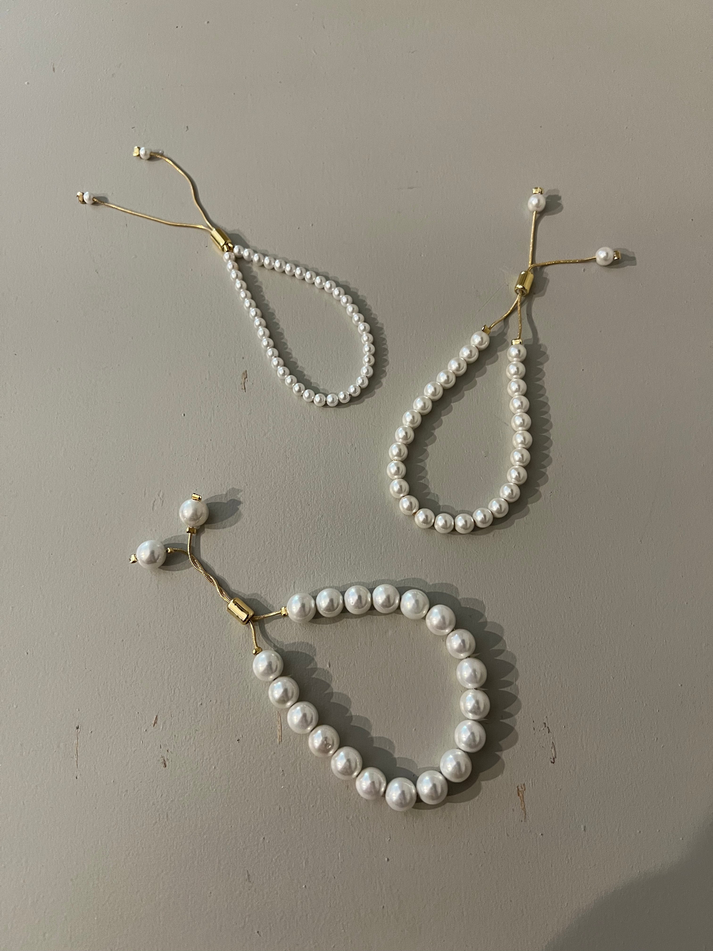 Sophisticated Adjustable Pearl Bracelet