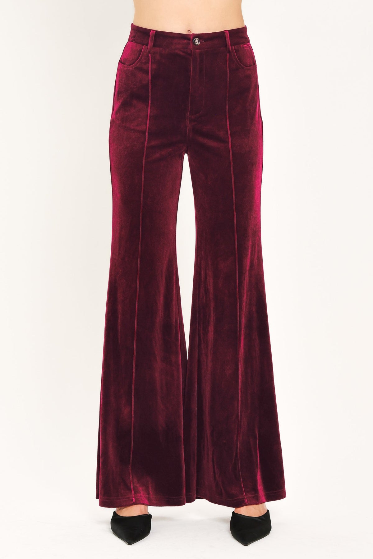 BORDEAUX EDGE BURGUNDY TAILORED PANTS