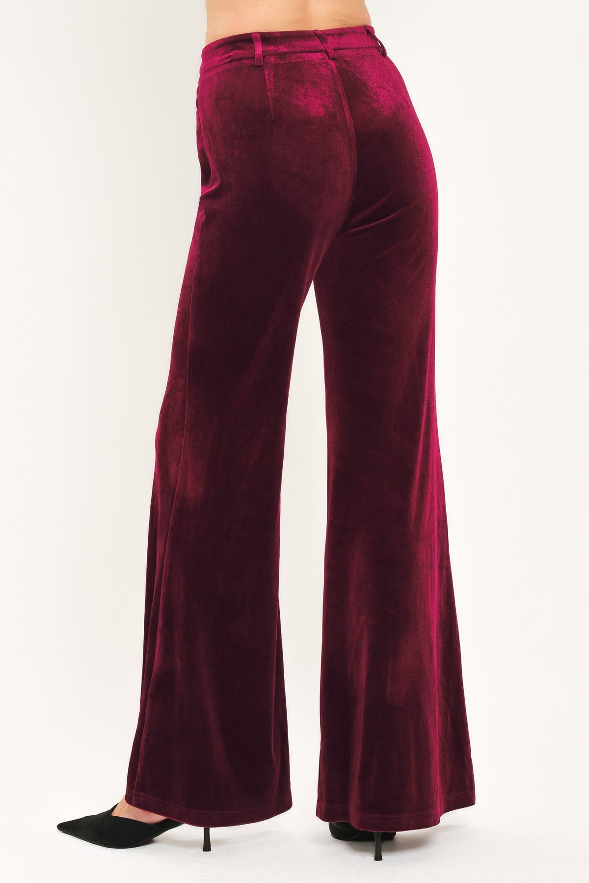 BORDEAUX EDGE BURGUNDY TAILORED PANTS