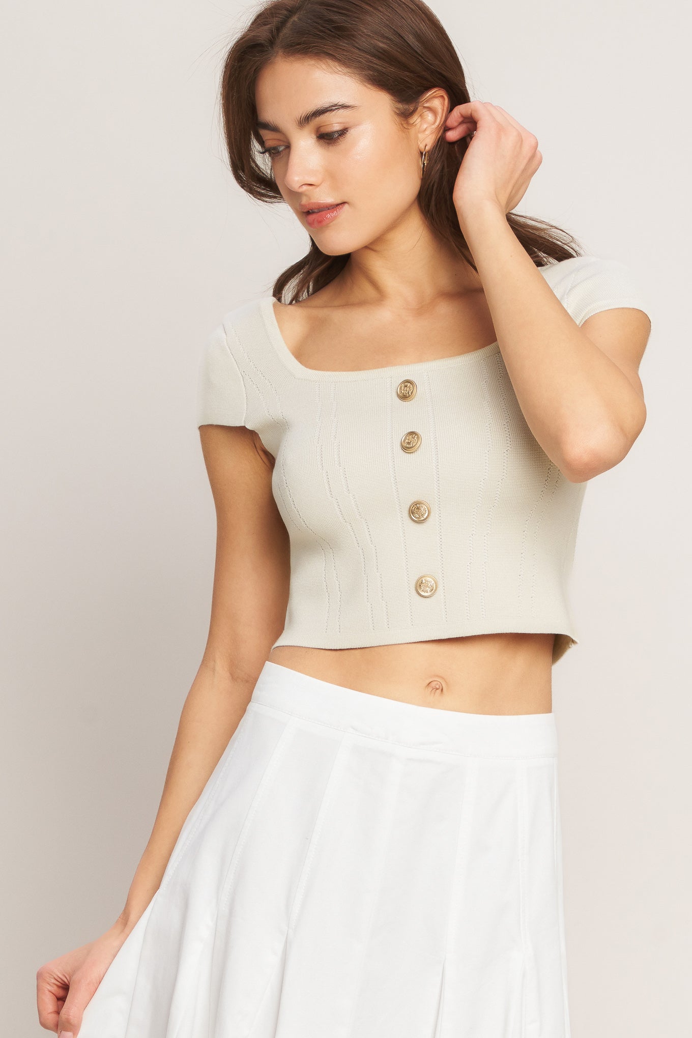 EFFORTLESS FIT SWEATER KNIT TOP