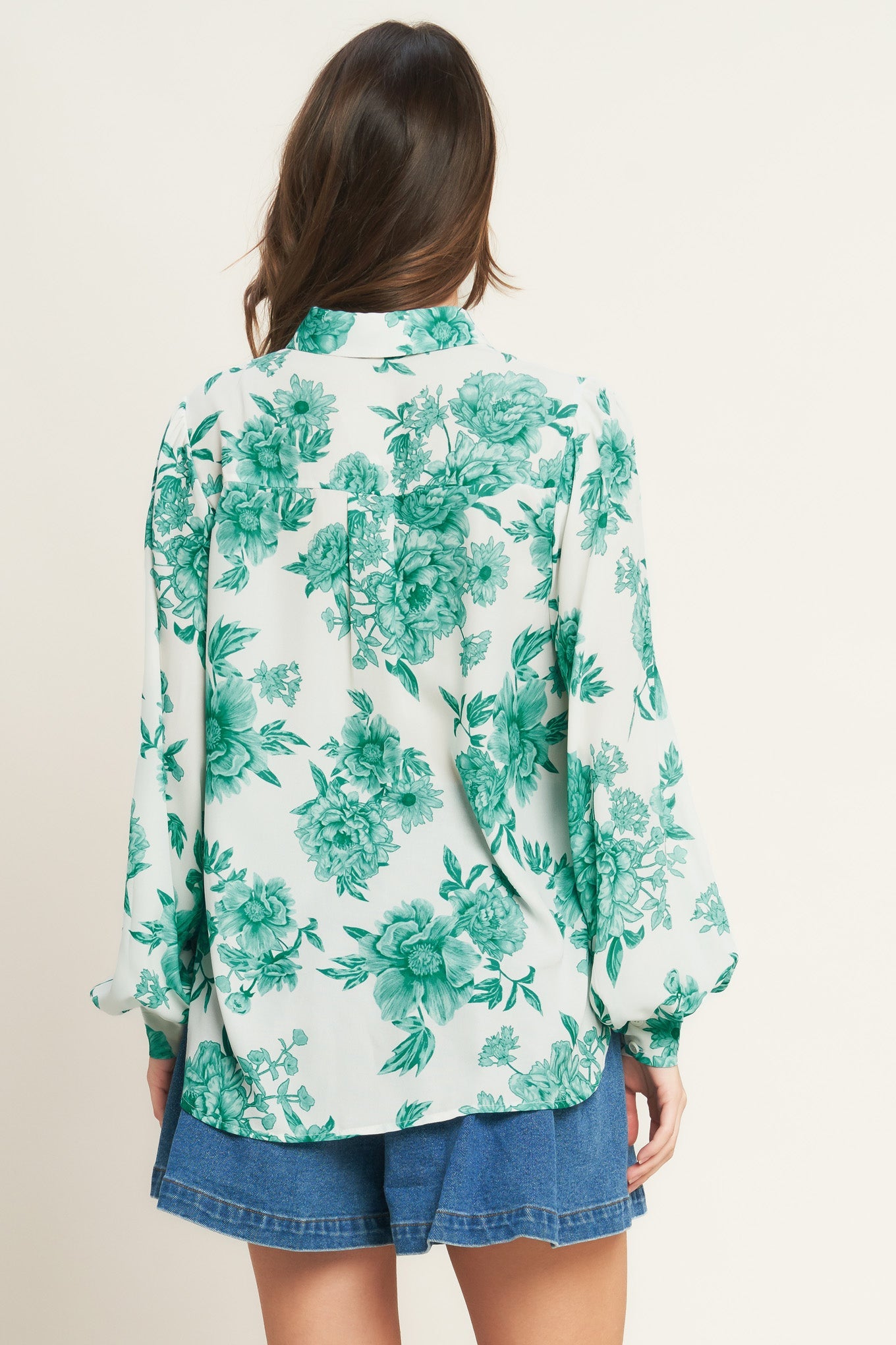 BOTANICAL POP WOVEN TOP