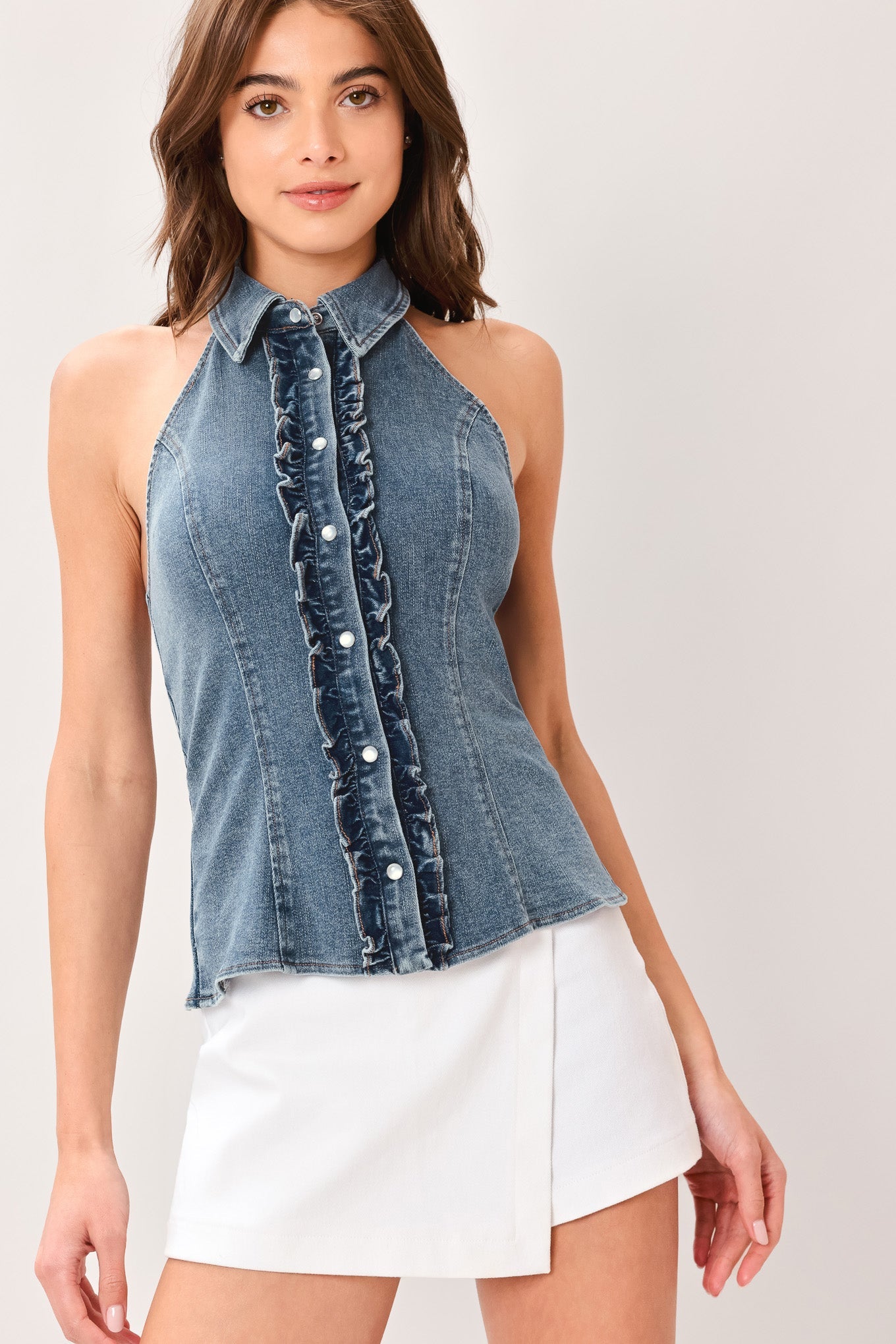 INDIGO BABE DENIM TOP