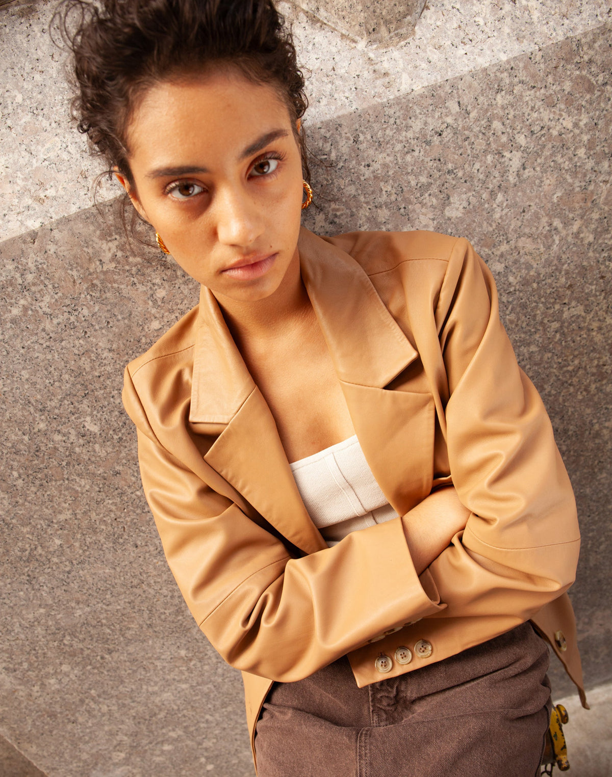 Deadstock Leather Blazer