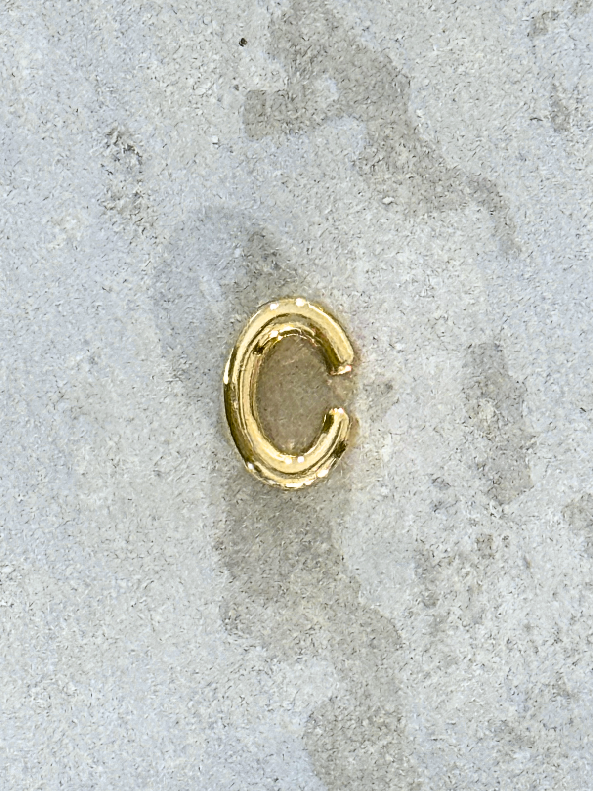 Elegance Gold Initial Threader Charm