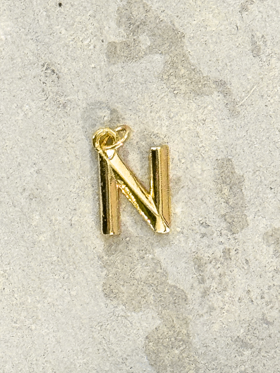 Classic Gold Initial Charm