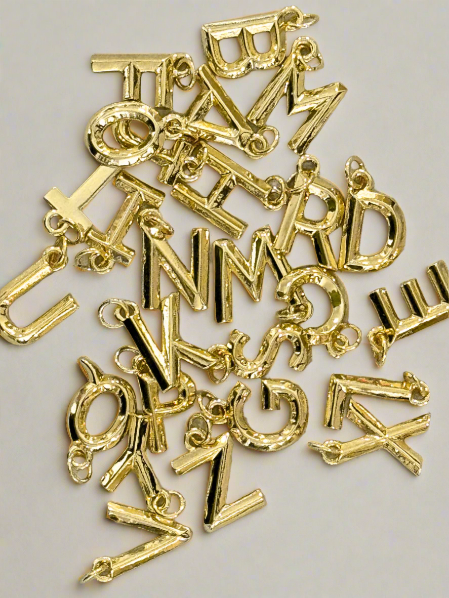 Classic Gold Initial Charm