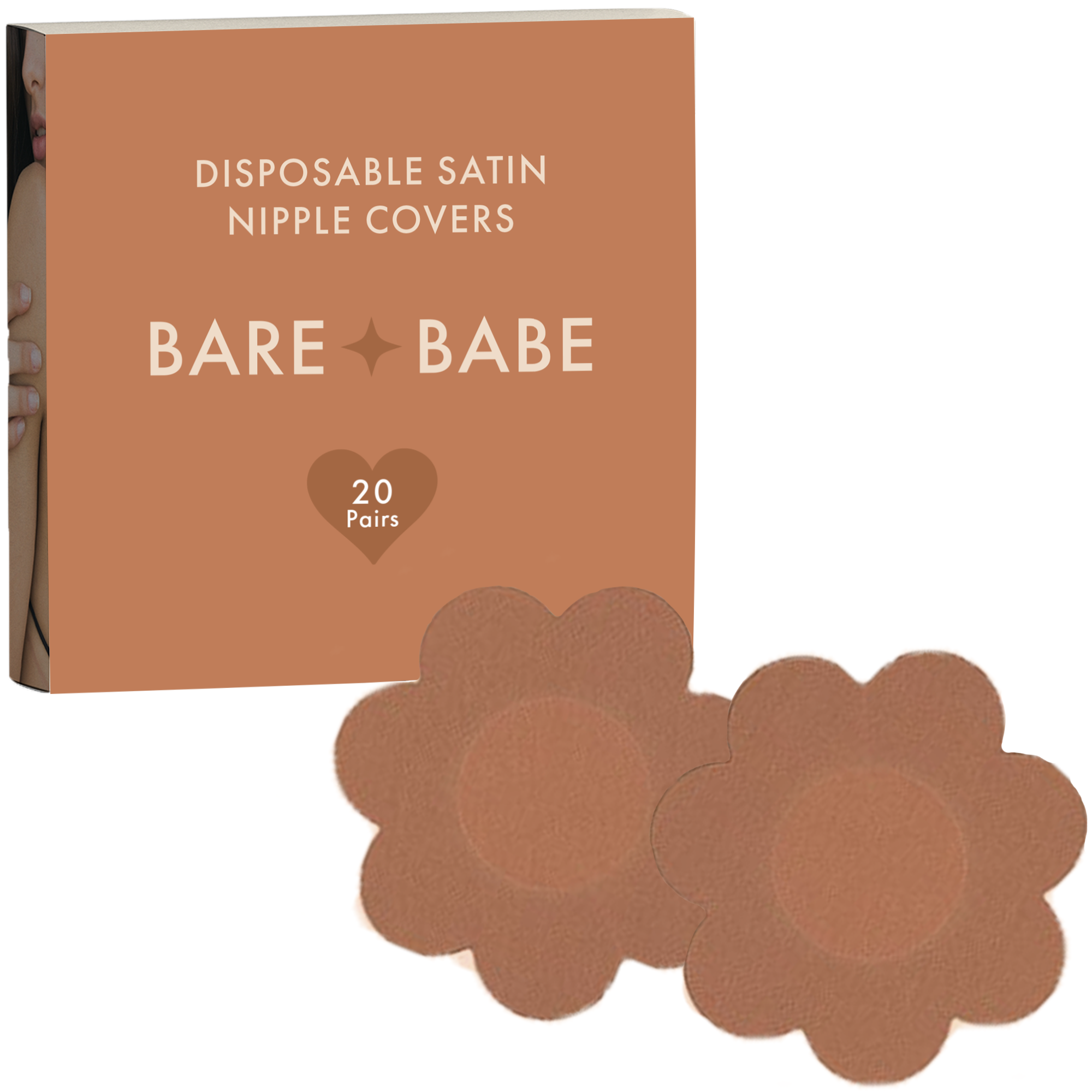 Satin Nipple Pasties - 40 Pack by Bare Babe