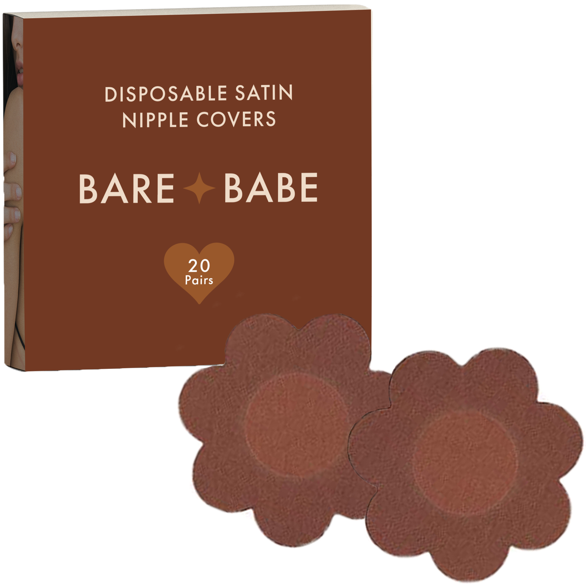 Satin Nipple Pasties - 40 Pack by Bare Babe