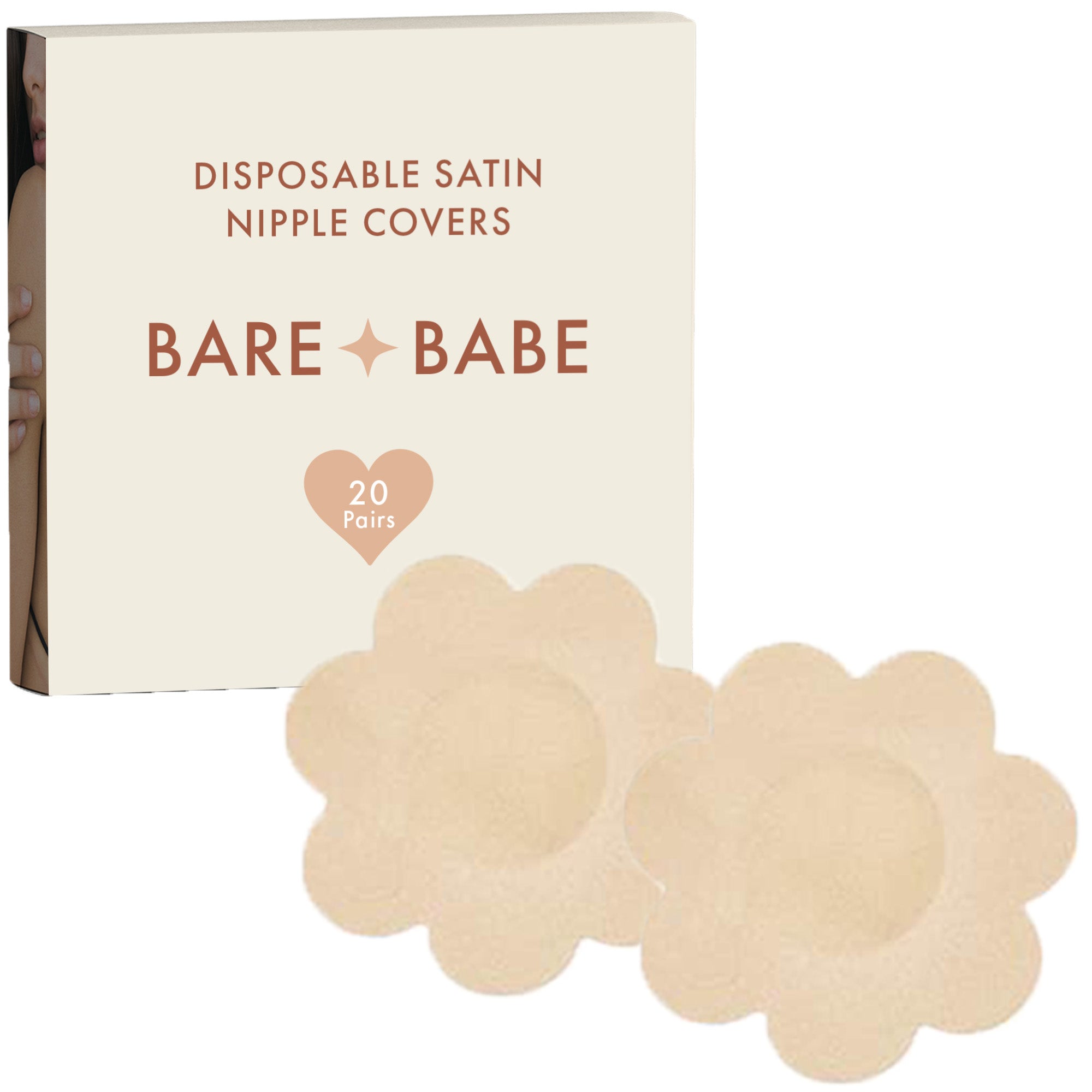 Satin Nipple Pasties - 40 Pack by Bare Babe