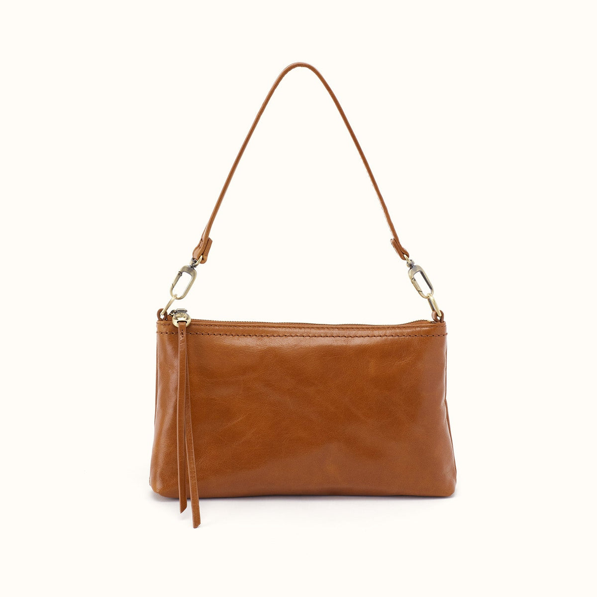 Darcy Crossbody In Polished Leather - Truffle
