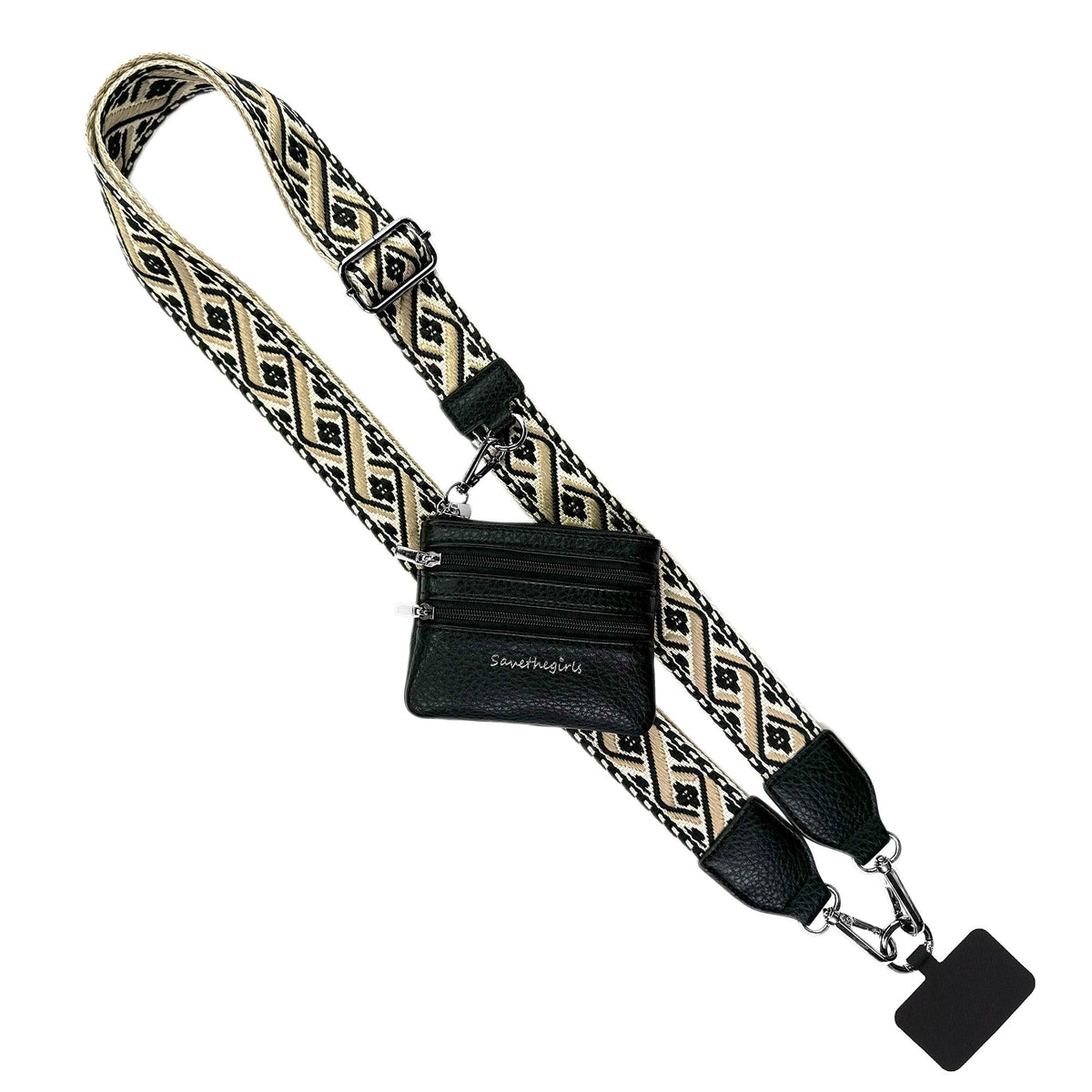 Clip & Go Strap w/Zippered Pouch XOXO
