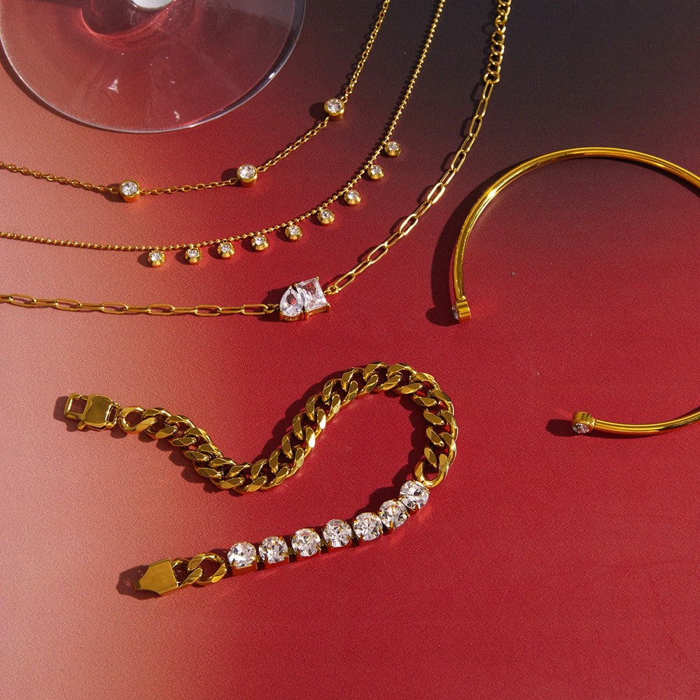 Zircon Bracelet Necklace Collection