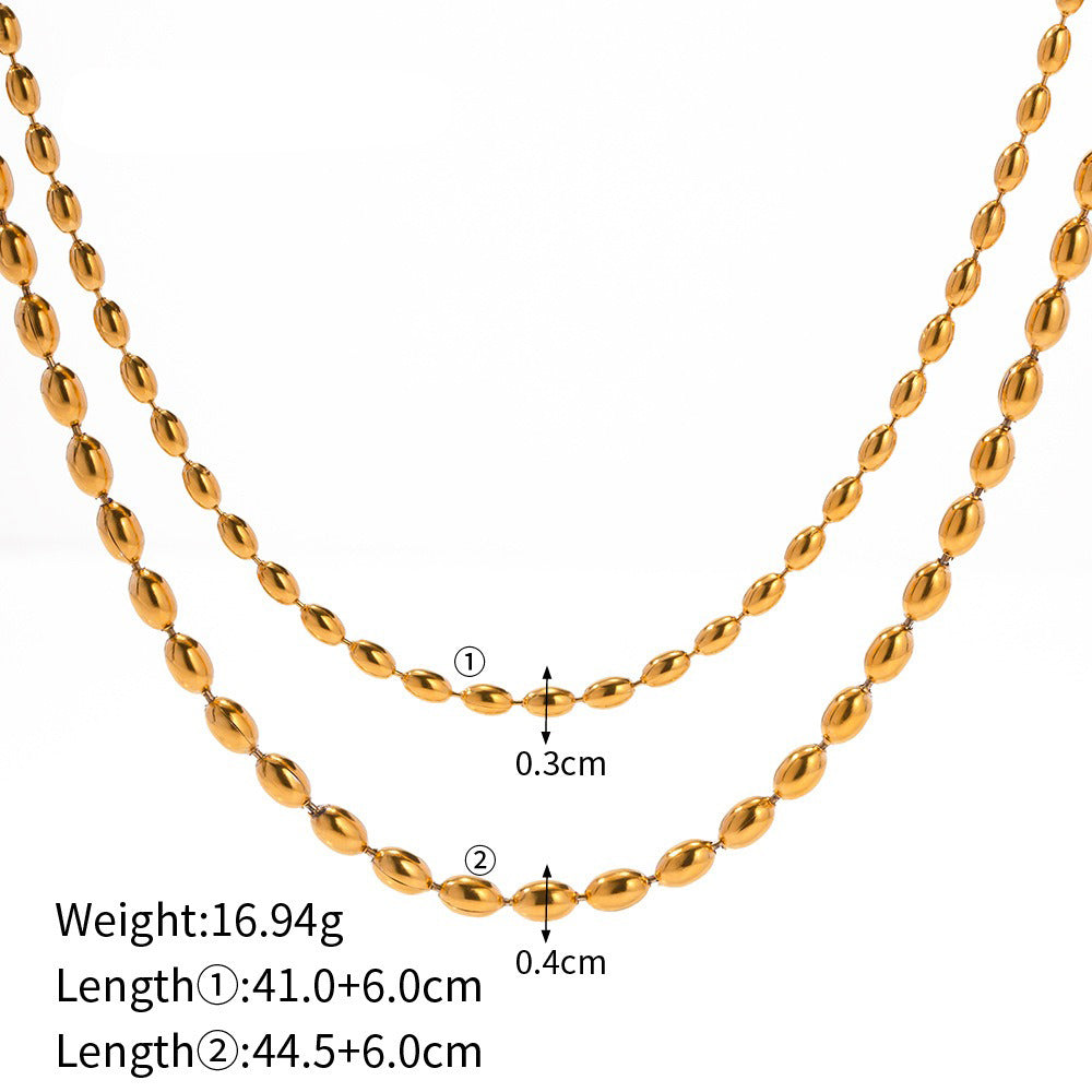 18K Gold Conch Shape Earrings, Necklace and Ring Set