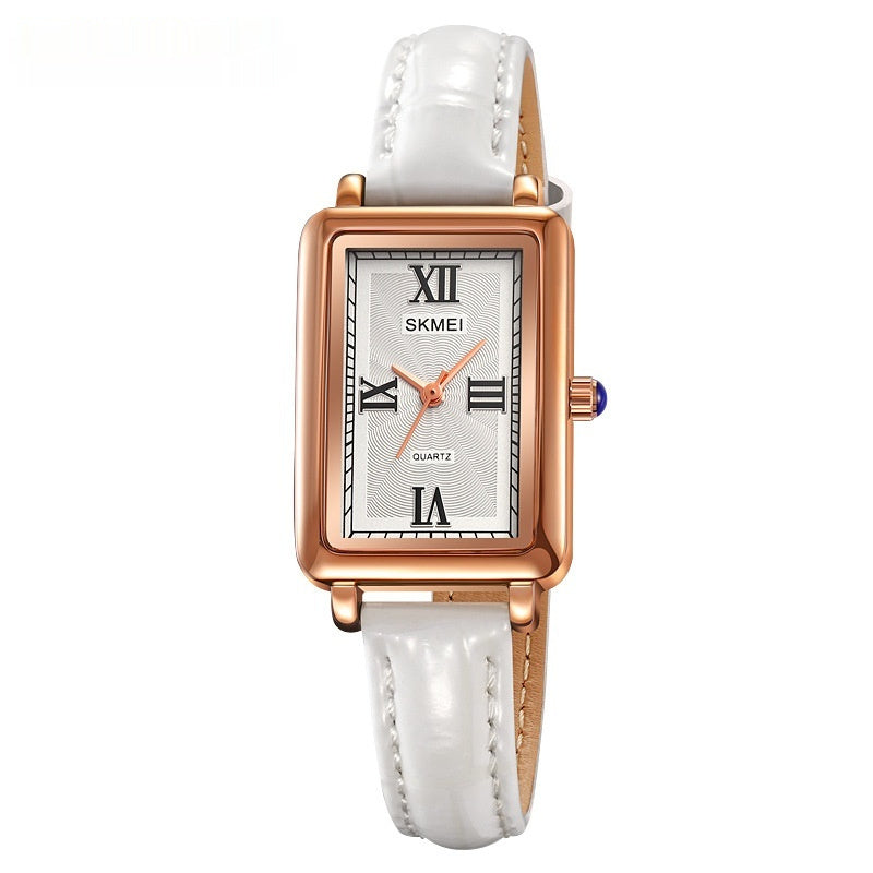 Rectangular Retro Waterproof Leisure Women's Quartz Watch