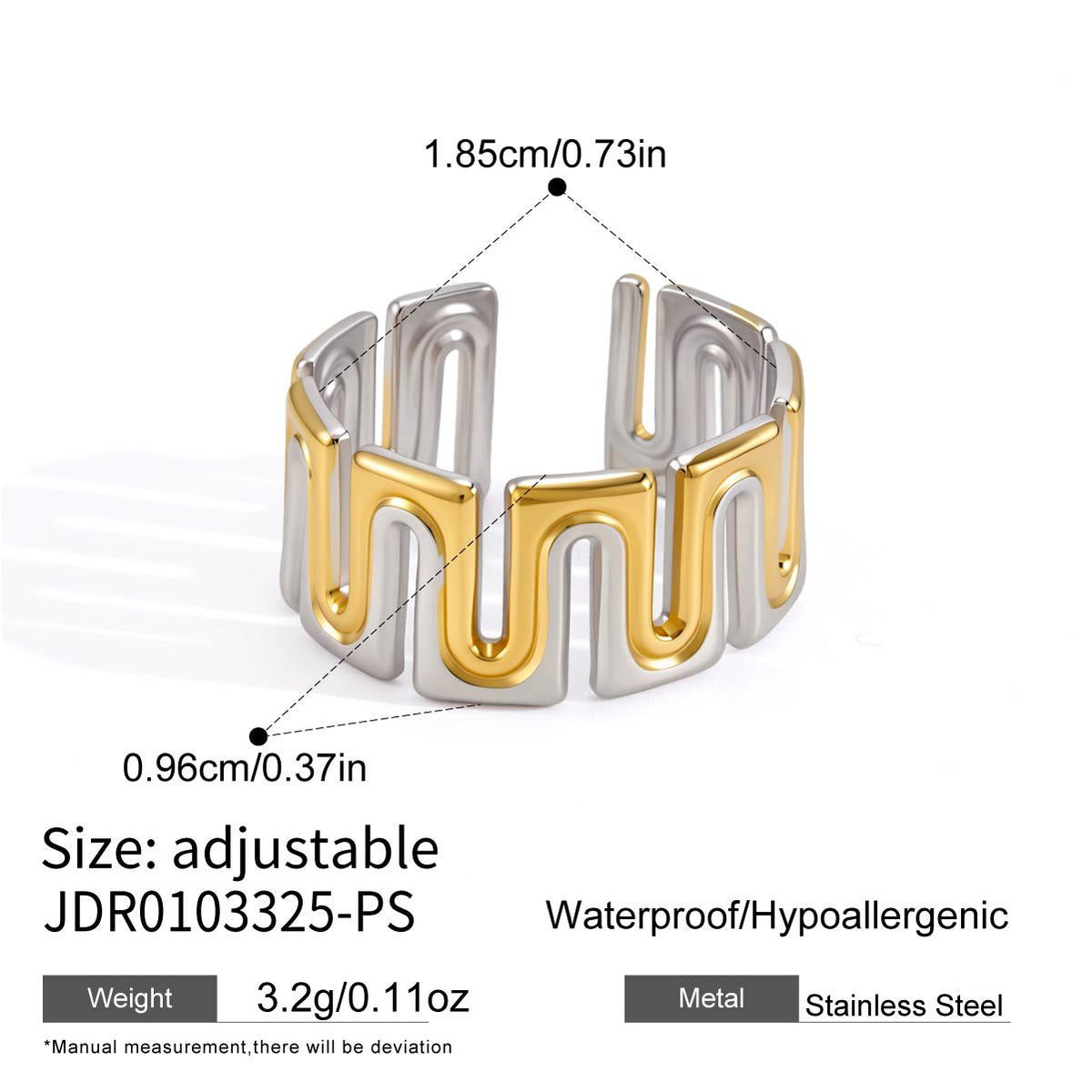 Geometric Cutout Band Ring Collection