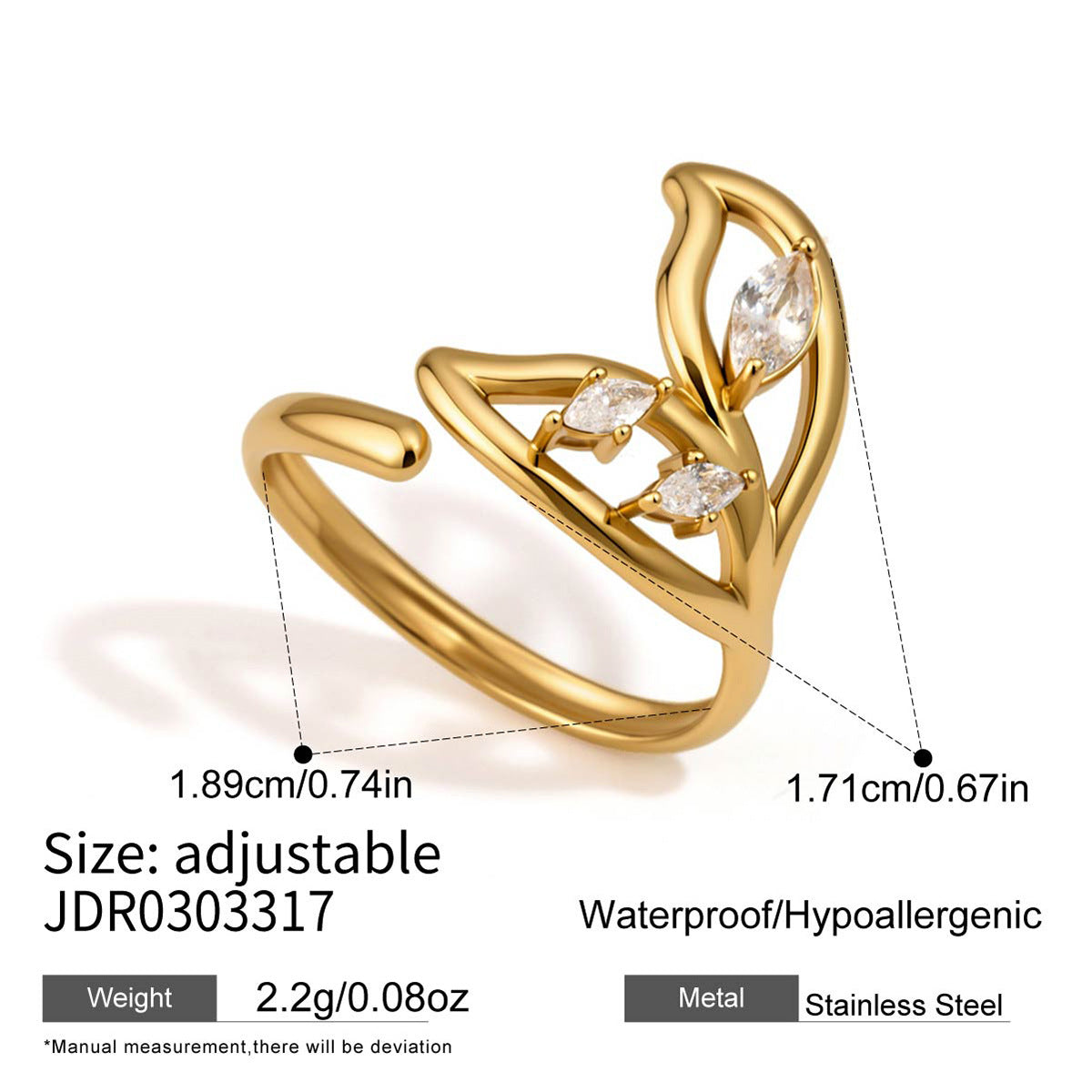 Zircon Wrap Ring