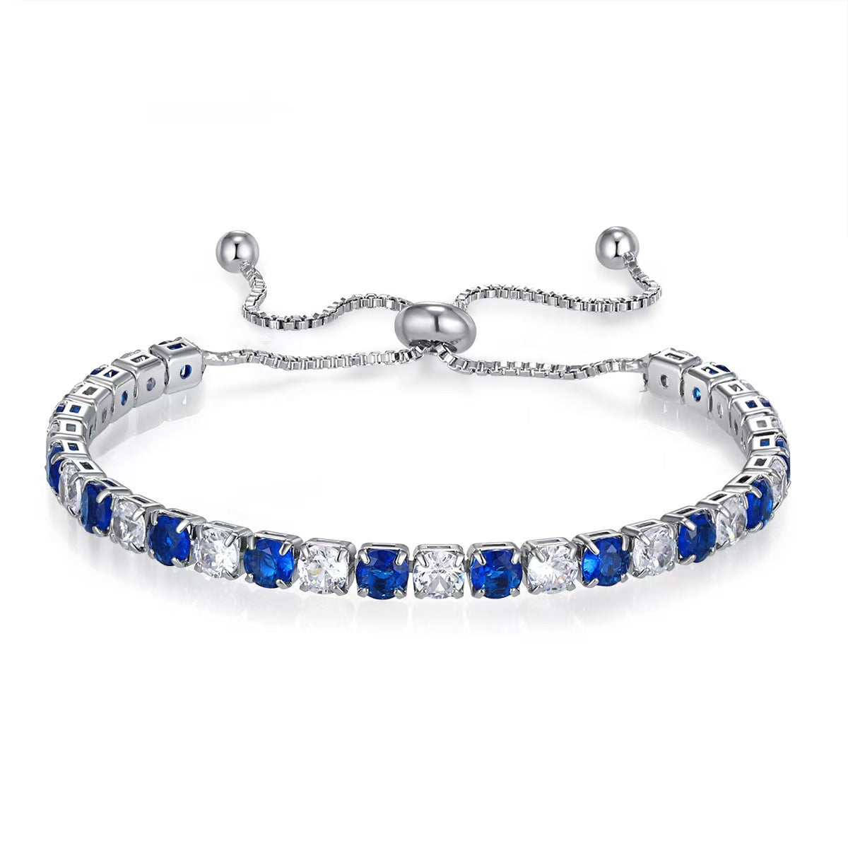 Womens Minimalist Three-Tier Round-Plate Pendant Bracelet