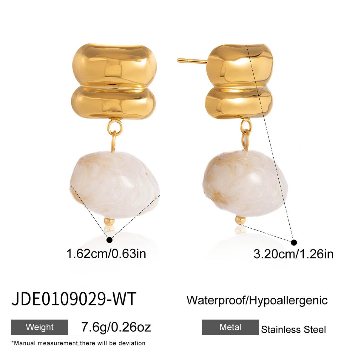 Resin Drop Earrings Collection