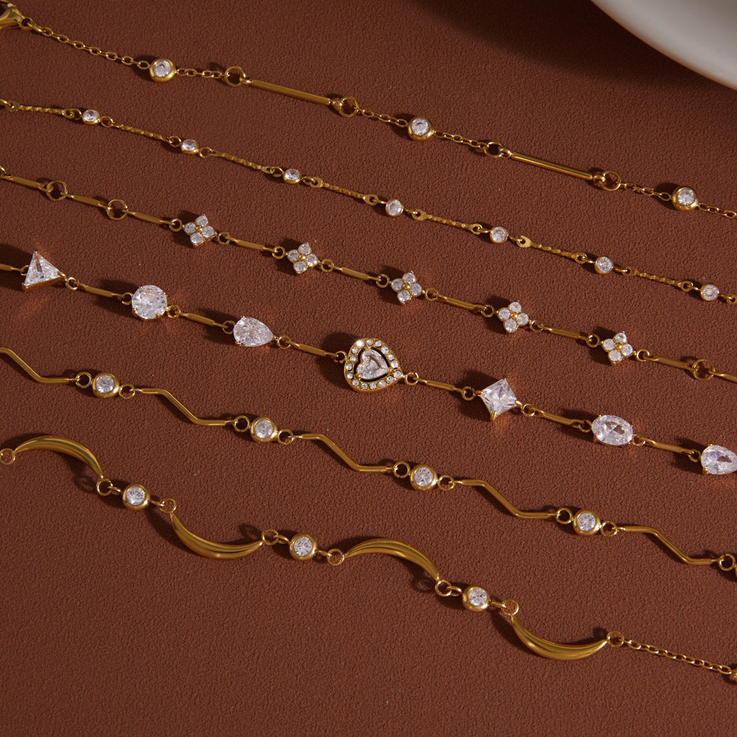 Charm Zircon Bracelet Collection