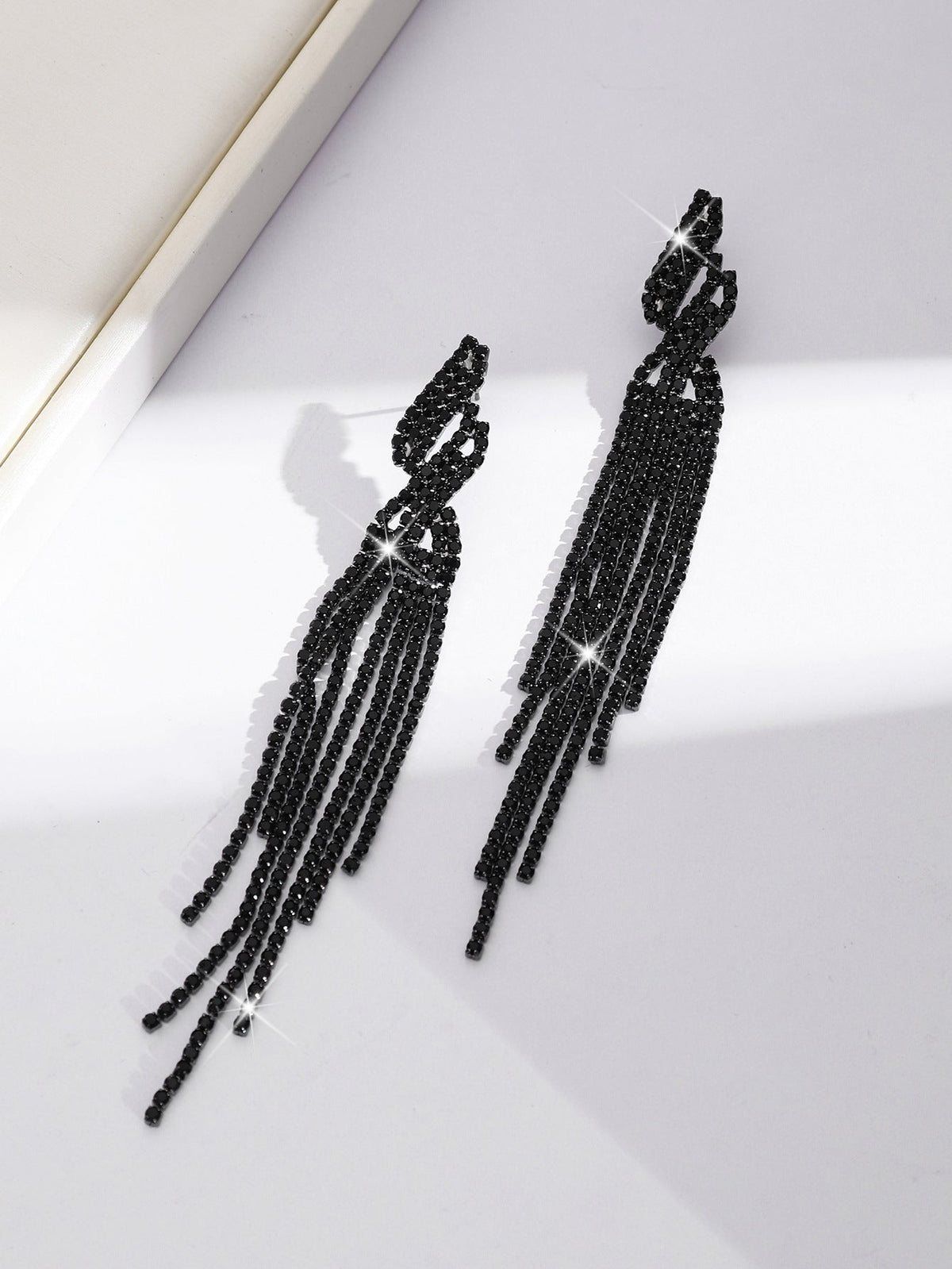 Yiwu Cross-Border Long Tassel Earrings Bride Wedding Dinner Earrings Jewelry Wedding Daily Wear Shiny