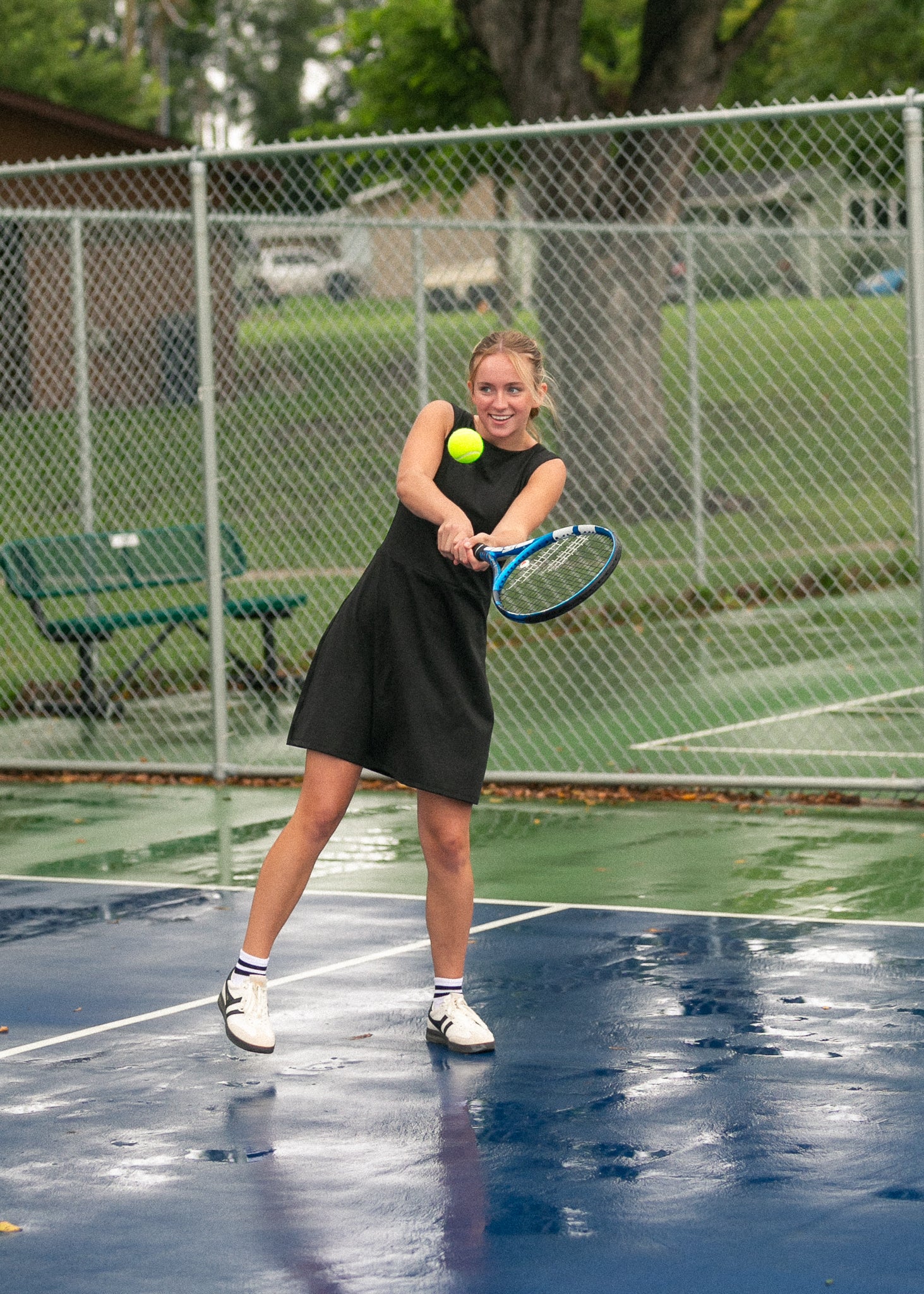 Adaline A-line Midi Sport Dress