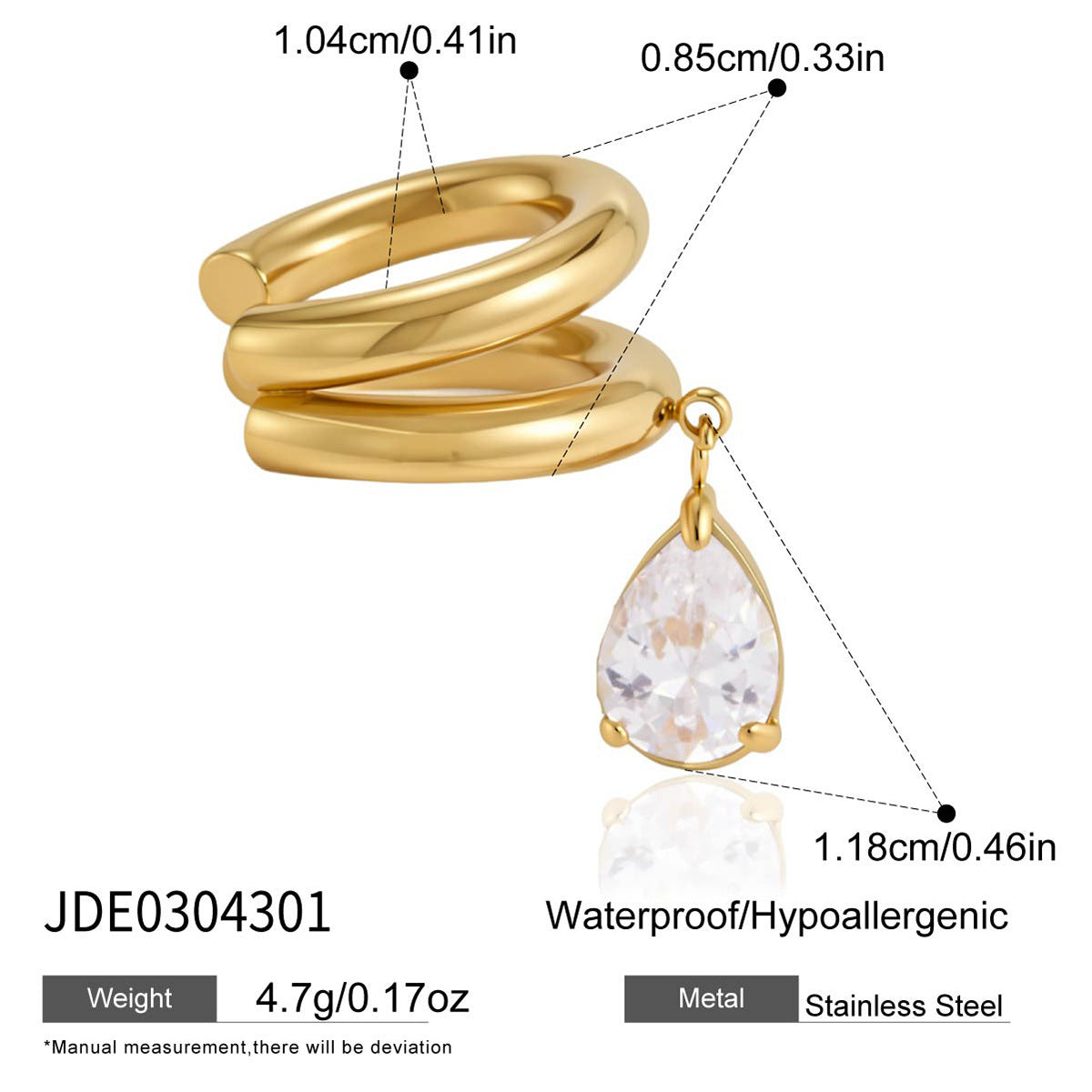 Geometric Zircon Tassel Earrings Collection