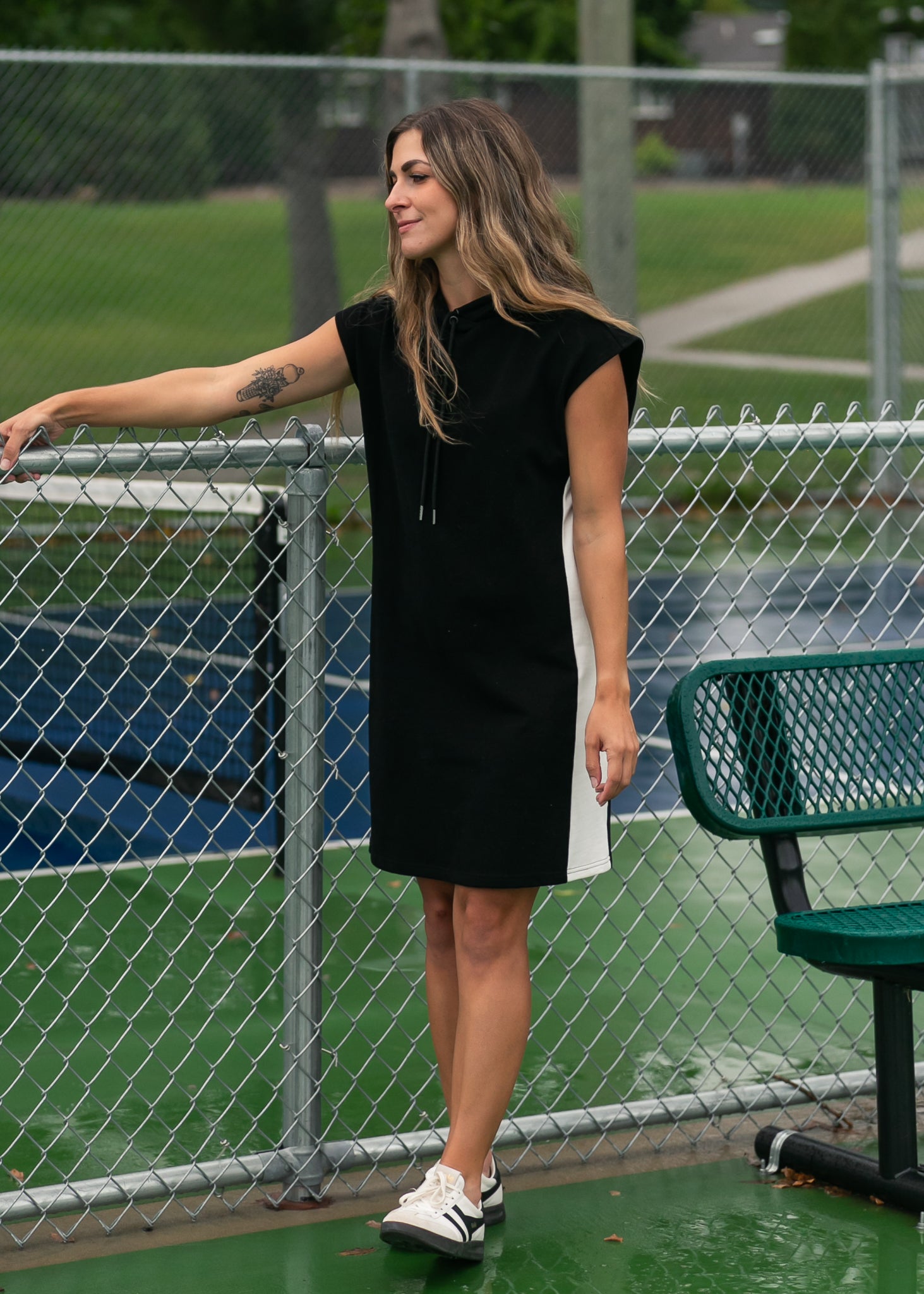 Asher Hooded Sweatshirt Dress