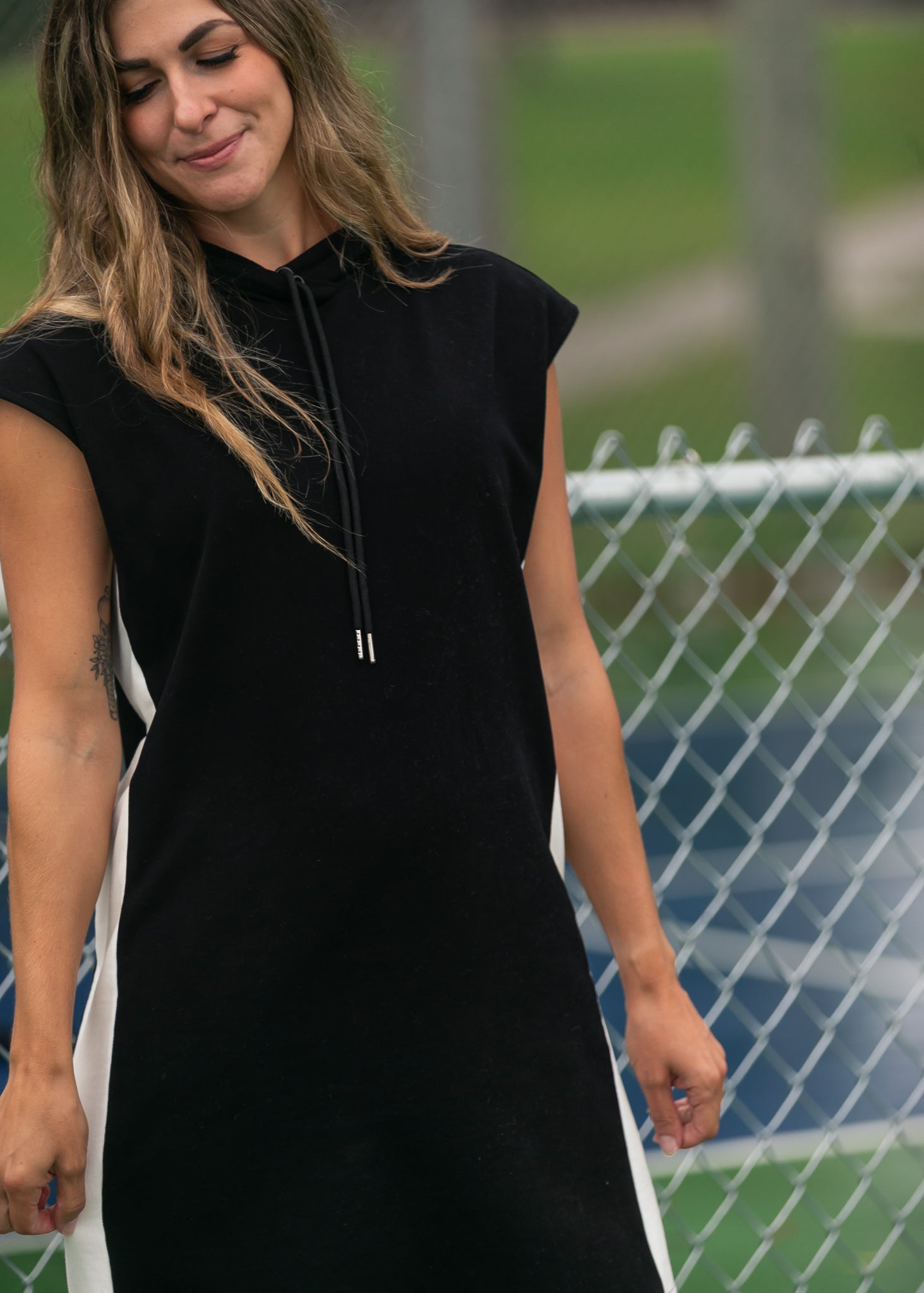 Asher Hooded Sweatshirt Dress