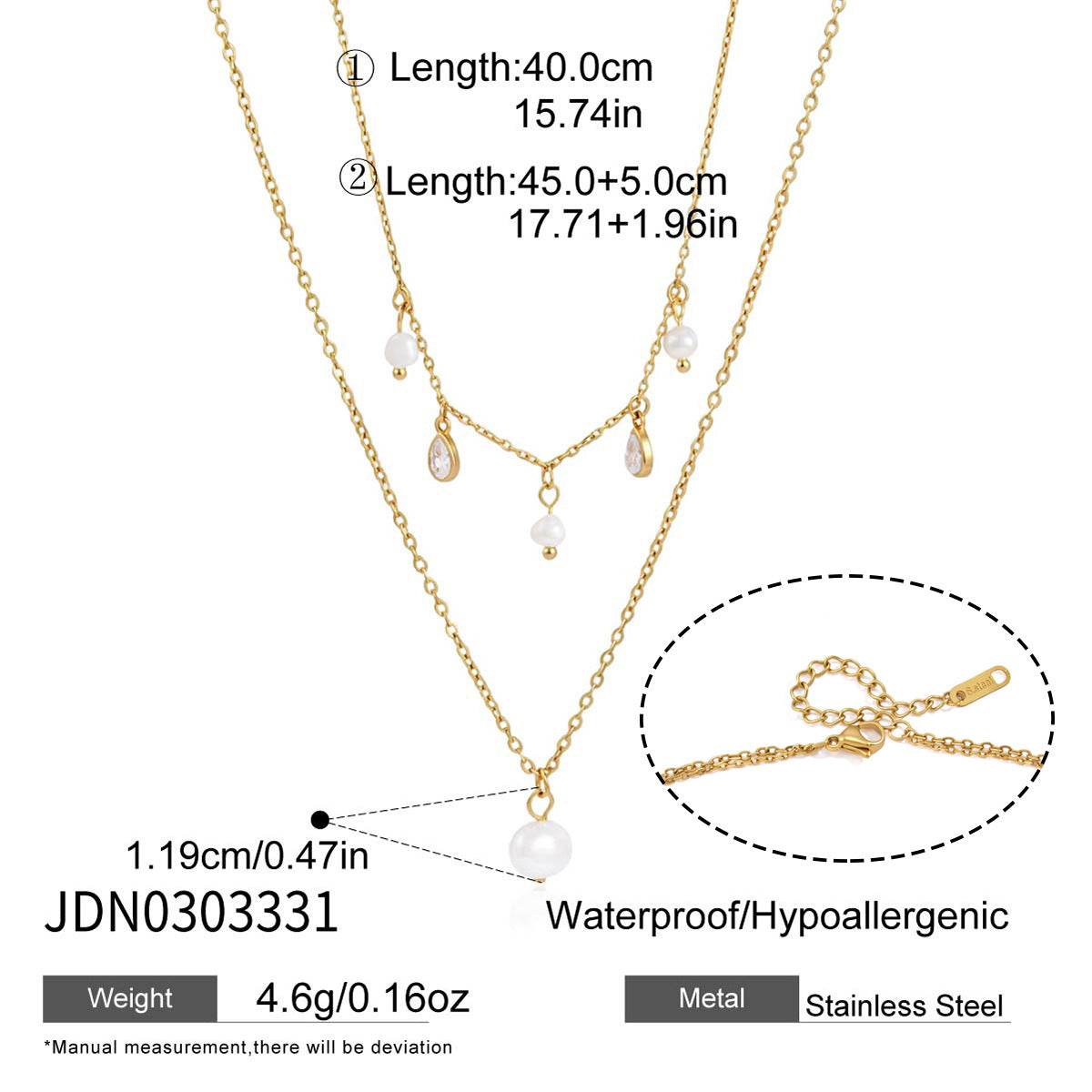 Pearl Charm Necklace Collection