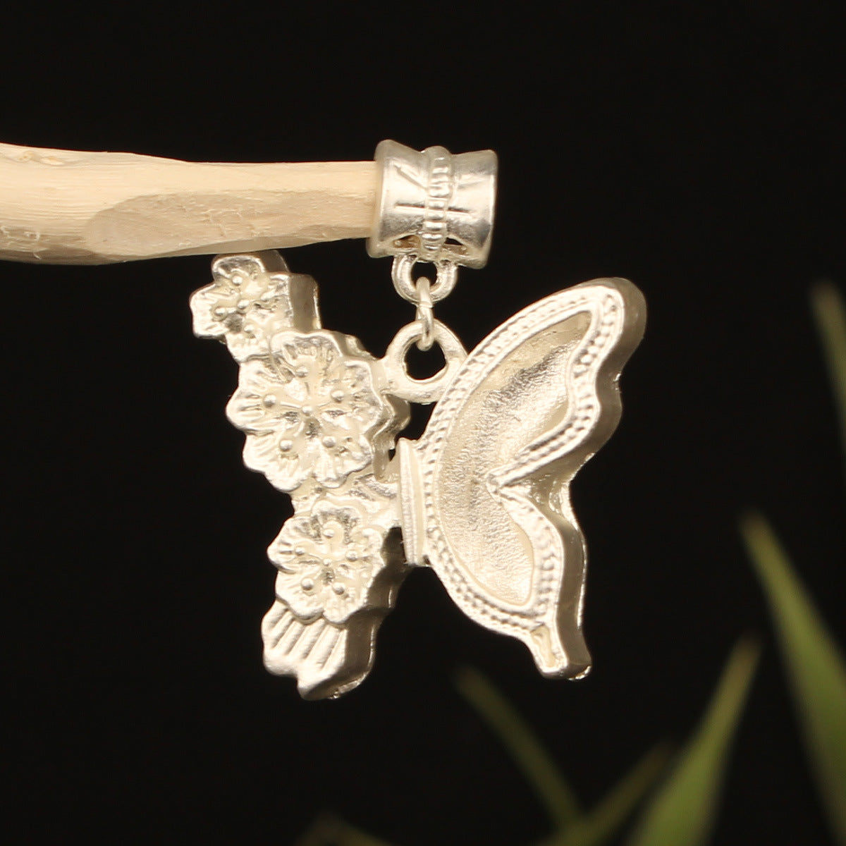 Butterfly Pendant Inlaid With A Bell