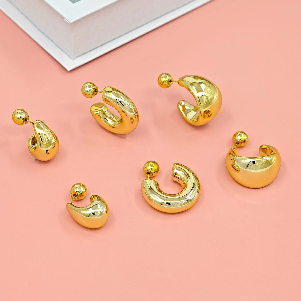 Women's Simple Creative Personality C- Shaped Earrings
